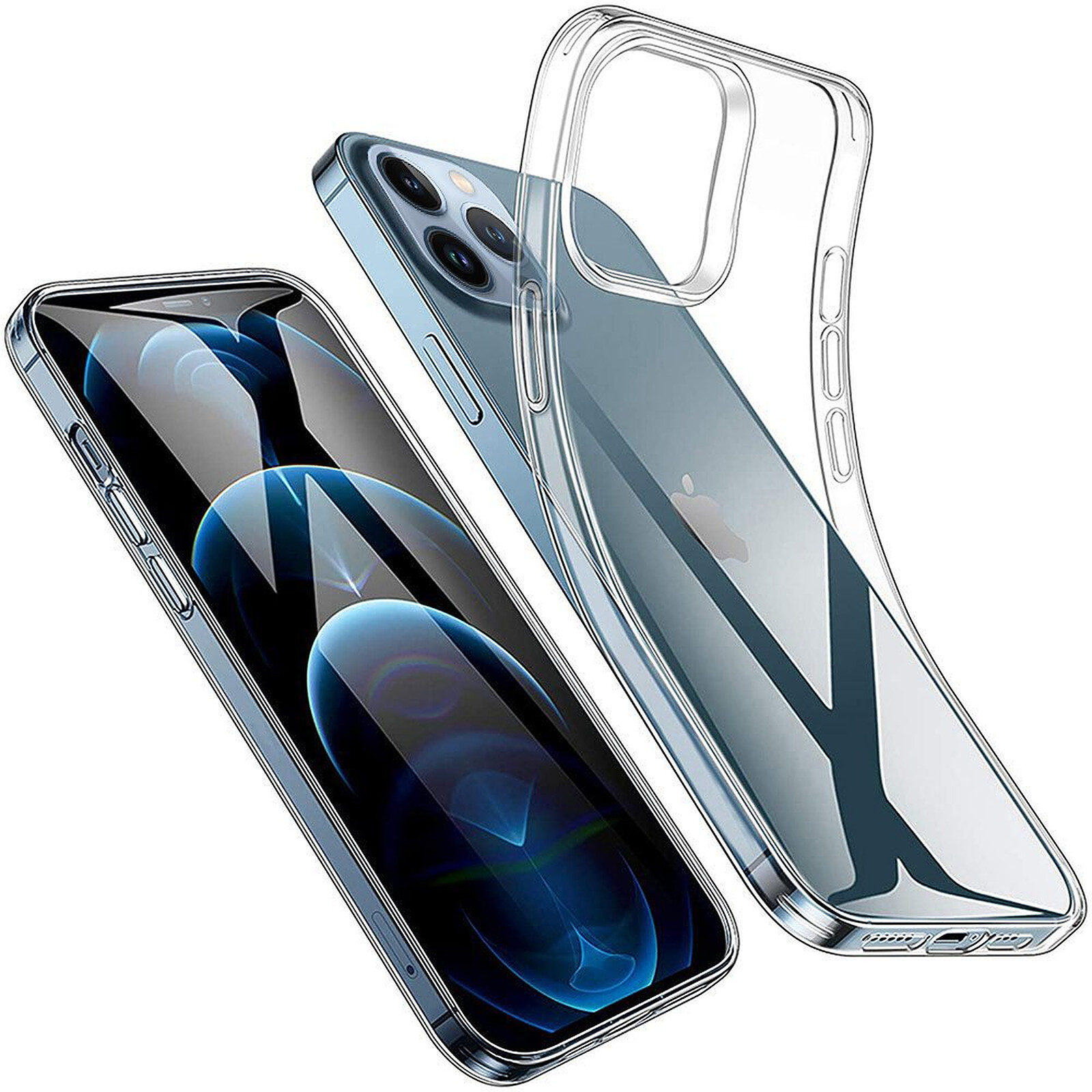 Evetane Coque iPhone 13 Pro Max souple en silicone transparente Motif -  Coque téléphone - LDLC