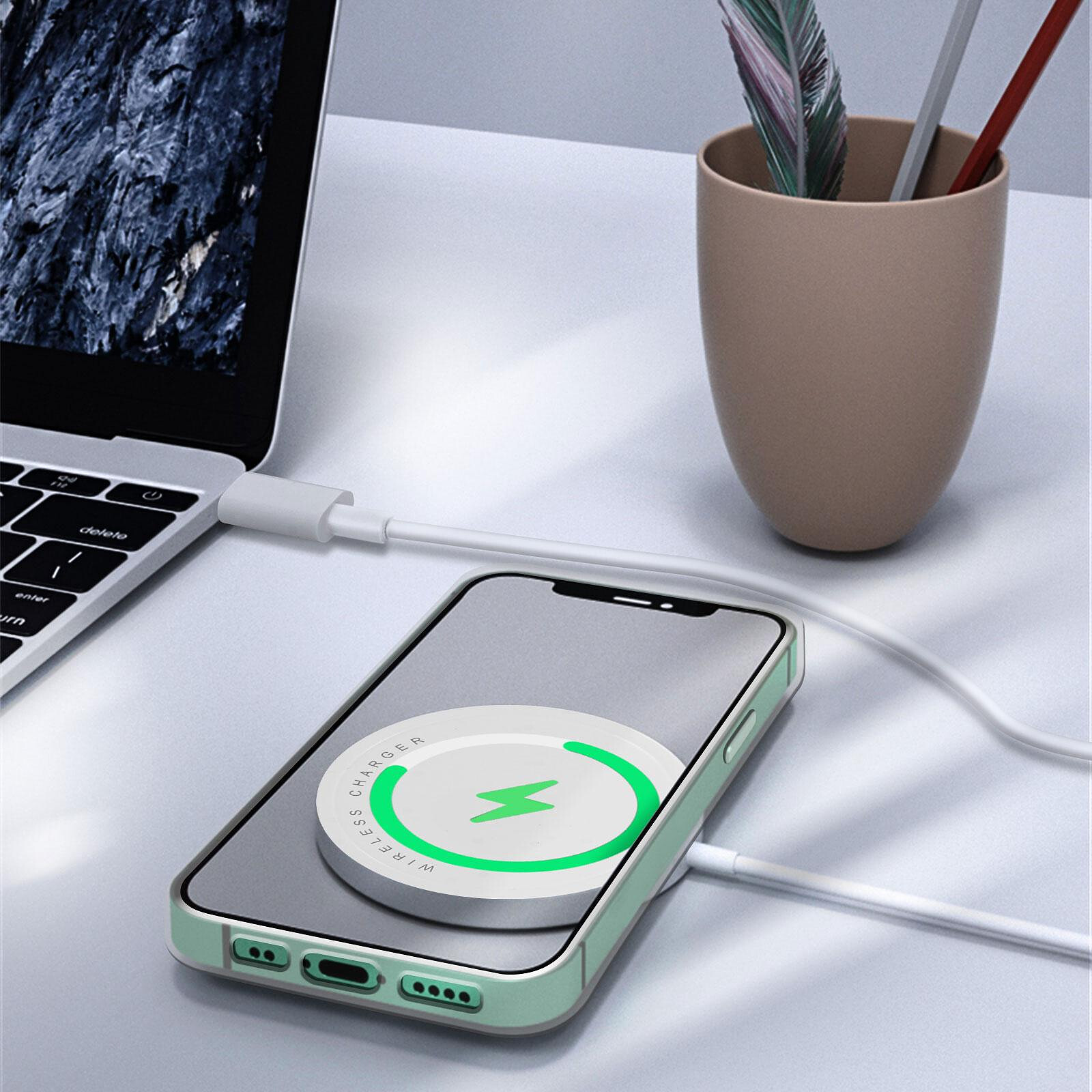 Avizar Chargeur Sans Fil iPhone Magnétique 15W Charge Rapide Compatible  MagSafe Blanc - Chargeur téléphone - LDLC