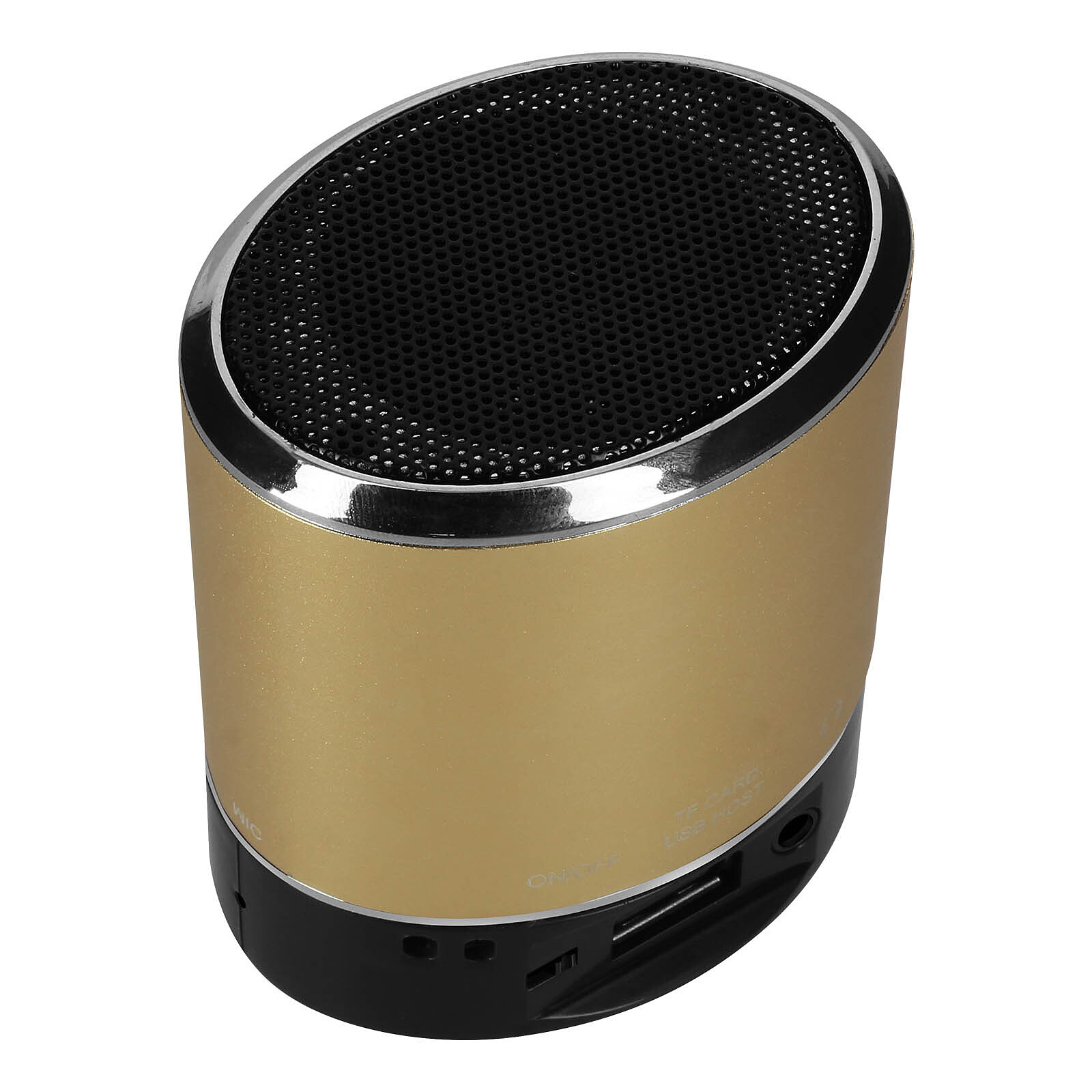Avizar Mini Enceinte Bluetooth avec Bass Puissante Fonction Radio Métallisé  Noir - Enceinte Bluetooth - LDLC