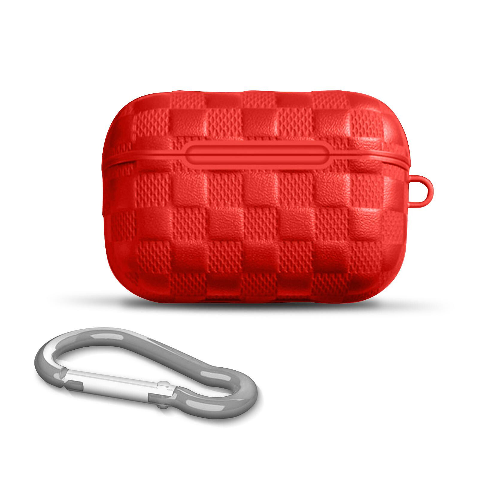 Devia Coque pour AirPods Pro Semi-rigide Tissé Mousqueton Woven Pattern  Series Rouge - Coque téléphone - LDLC