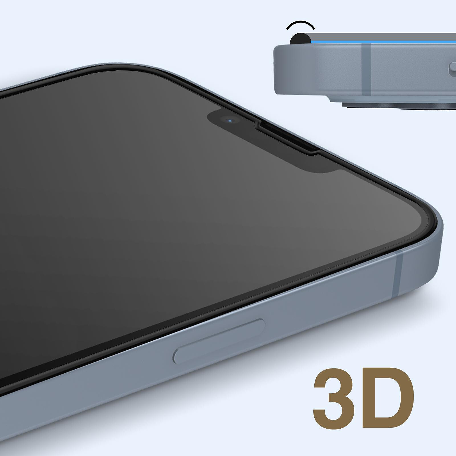 Force Glass Vitre pour iPhone 13 Pro Max et 14 Plus Garantie à vie