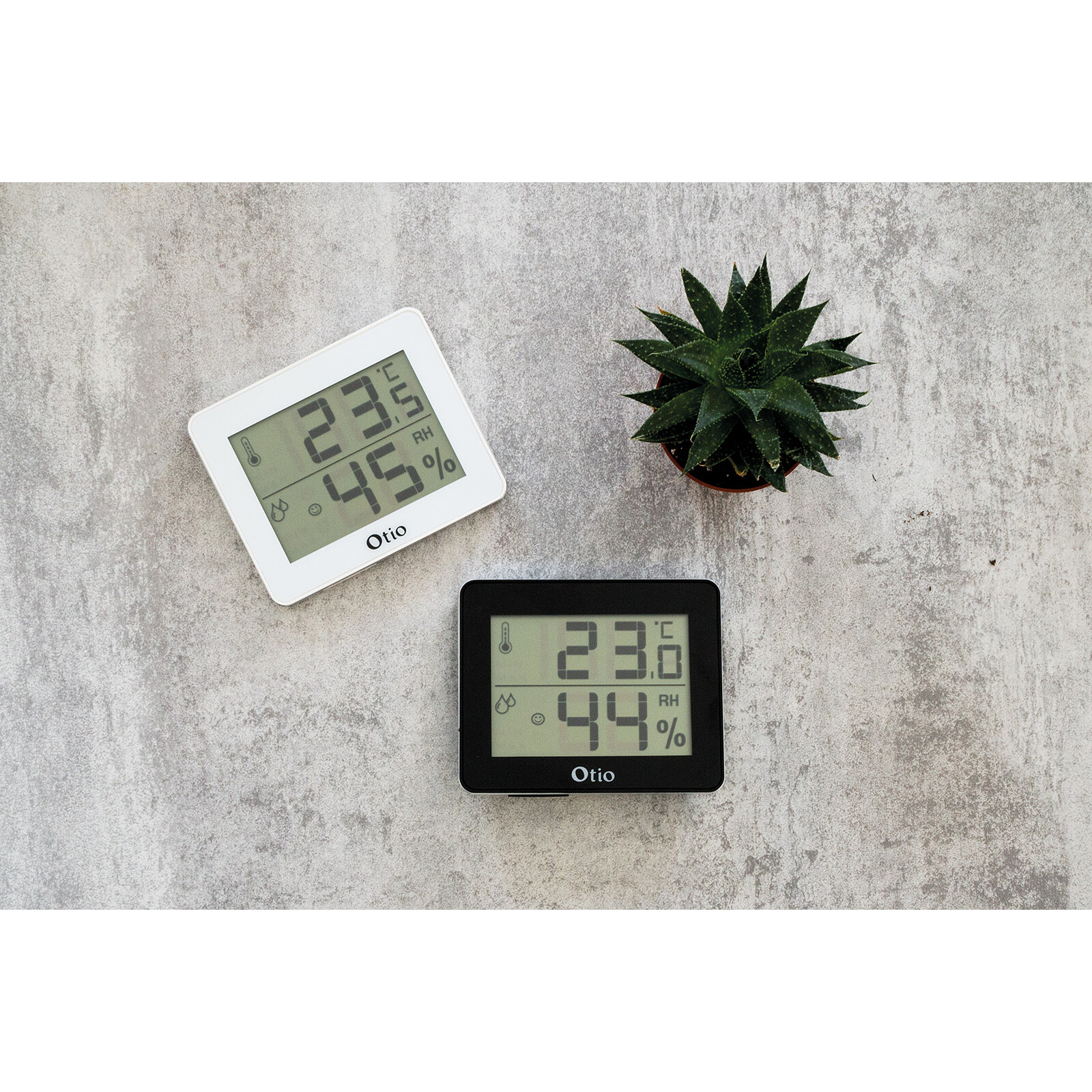 Thermomètre intérieur et extérieur, thermomètre numérique sans fil, blanc