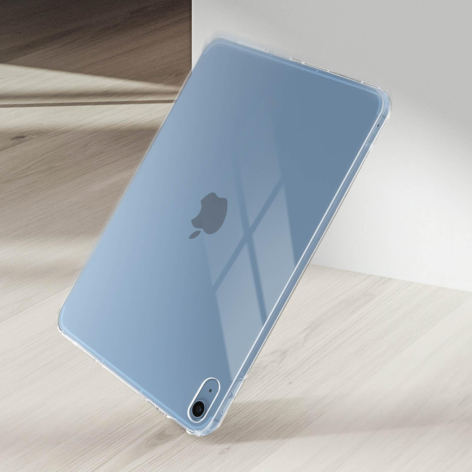 Avizar Coque pour iPad 10.9 2022 Silicone Souple et Film Verre Trempé 9H  Transparent - Etui tablette - LDLC