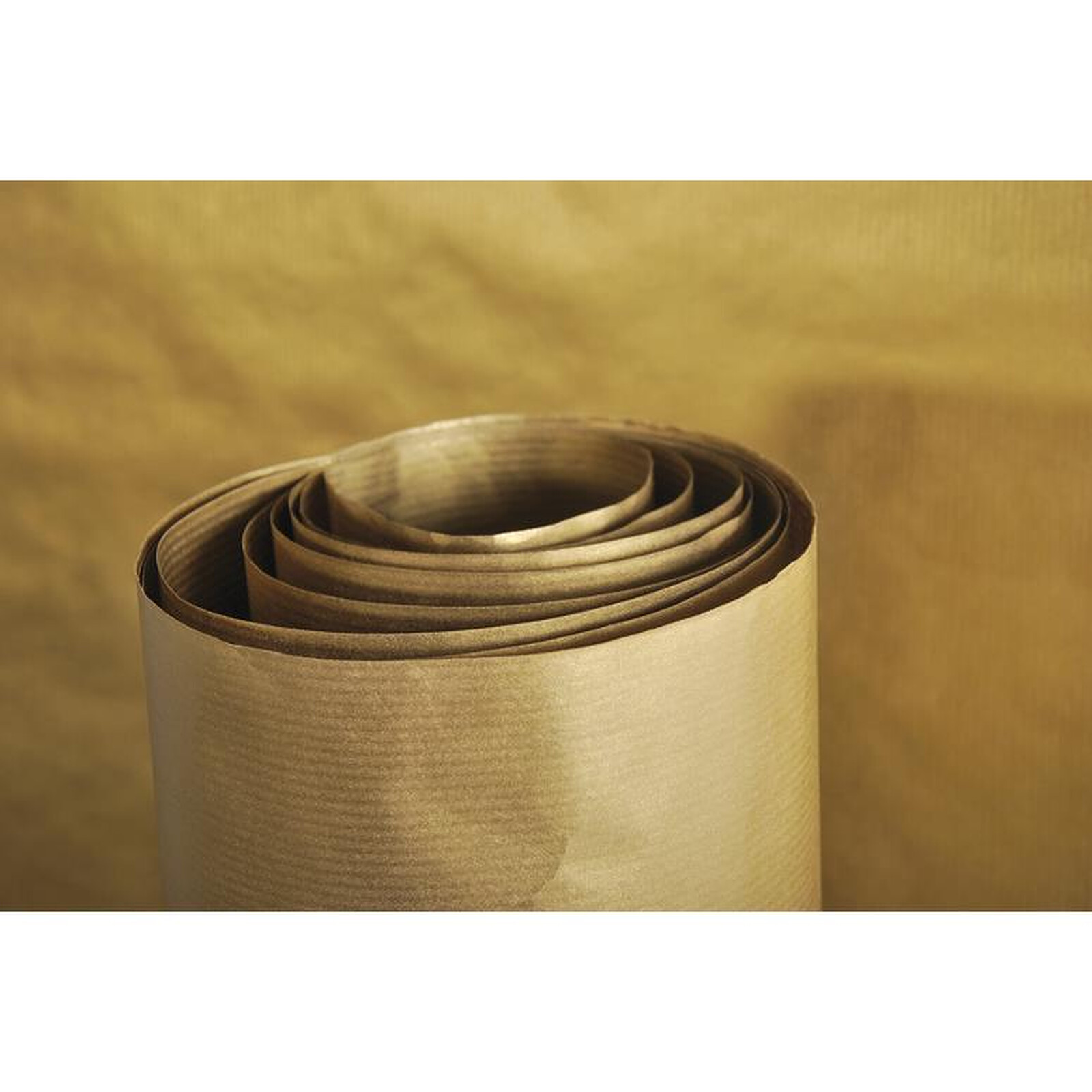 CLAIREFONTAINE Rouleau de papier cadeau kraft 10mx0,7m or - Papier  spécifique - LDLC