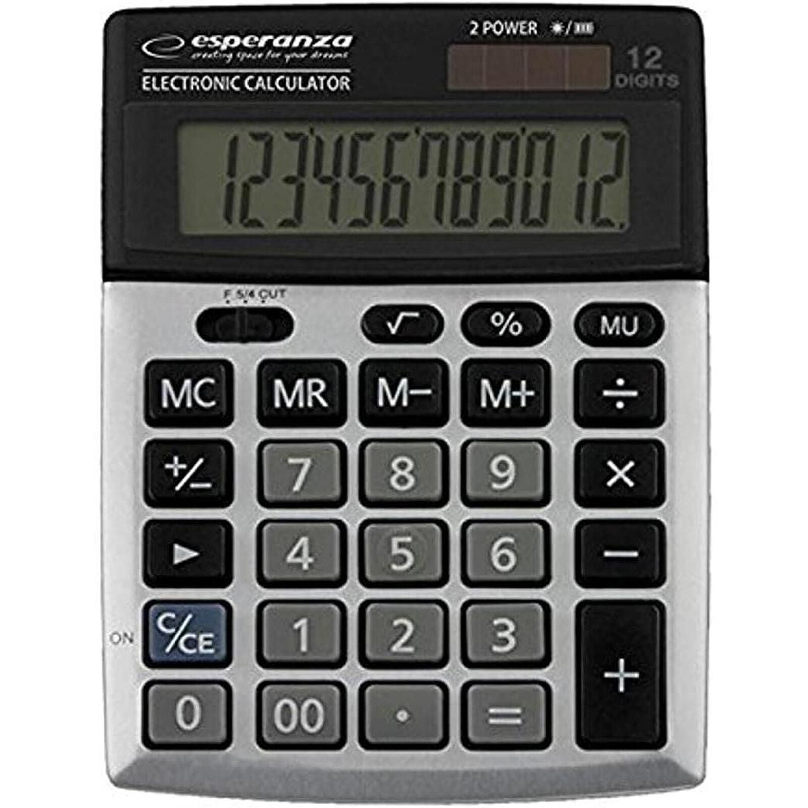 Calculatrice de bureau solaire - 12 chiffres CANON TX-1210E