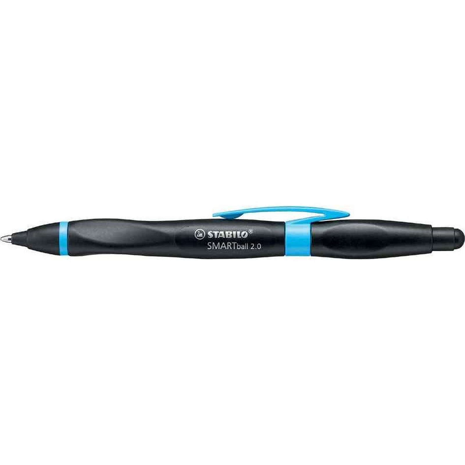 STABILO Stylo bille ergonomique Stylet SMARTball 2.0 droitier noir / bleu  encre bleue - Stylo & feutre - LDLC