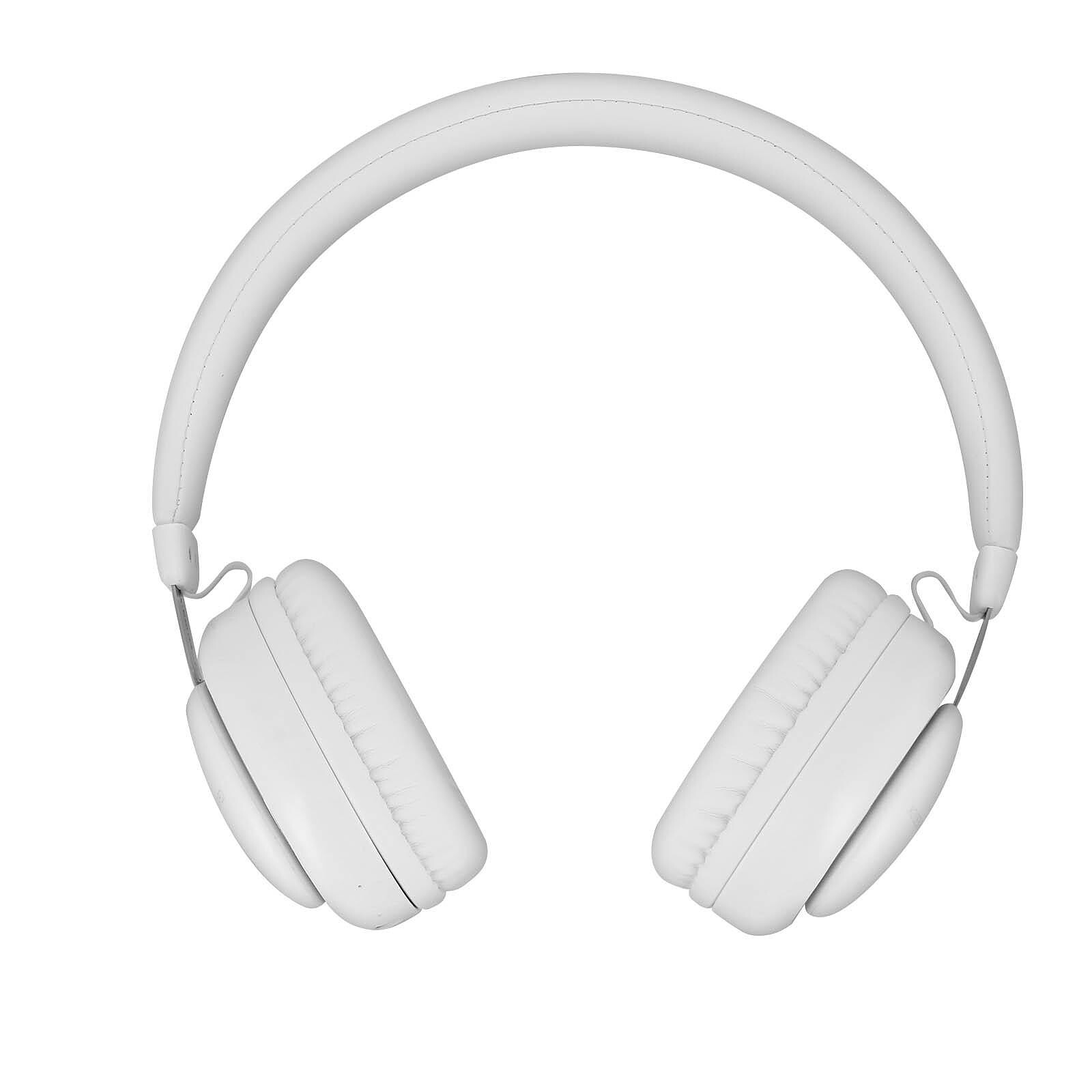 Avizar Casque Audio Stéréo Bluetooth Boutons Multifonctions Autonomie 8h  BE10 Blanc - Kit piéton et Casque - LDLC