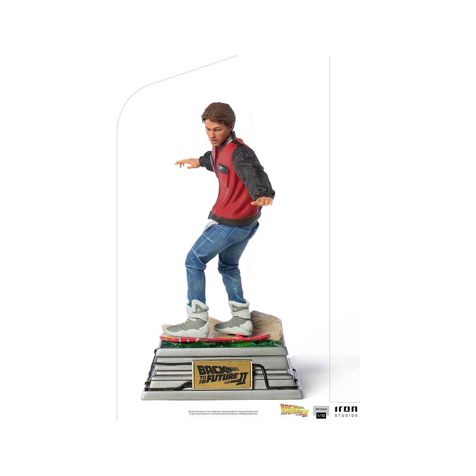 Retour vers le Futur II - Statuette 1/10 Art Scale Marty McFly on  Hoverboard 22 cm - Figurines - LDLC