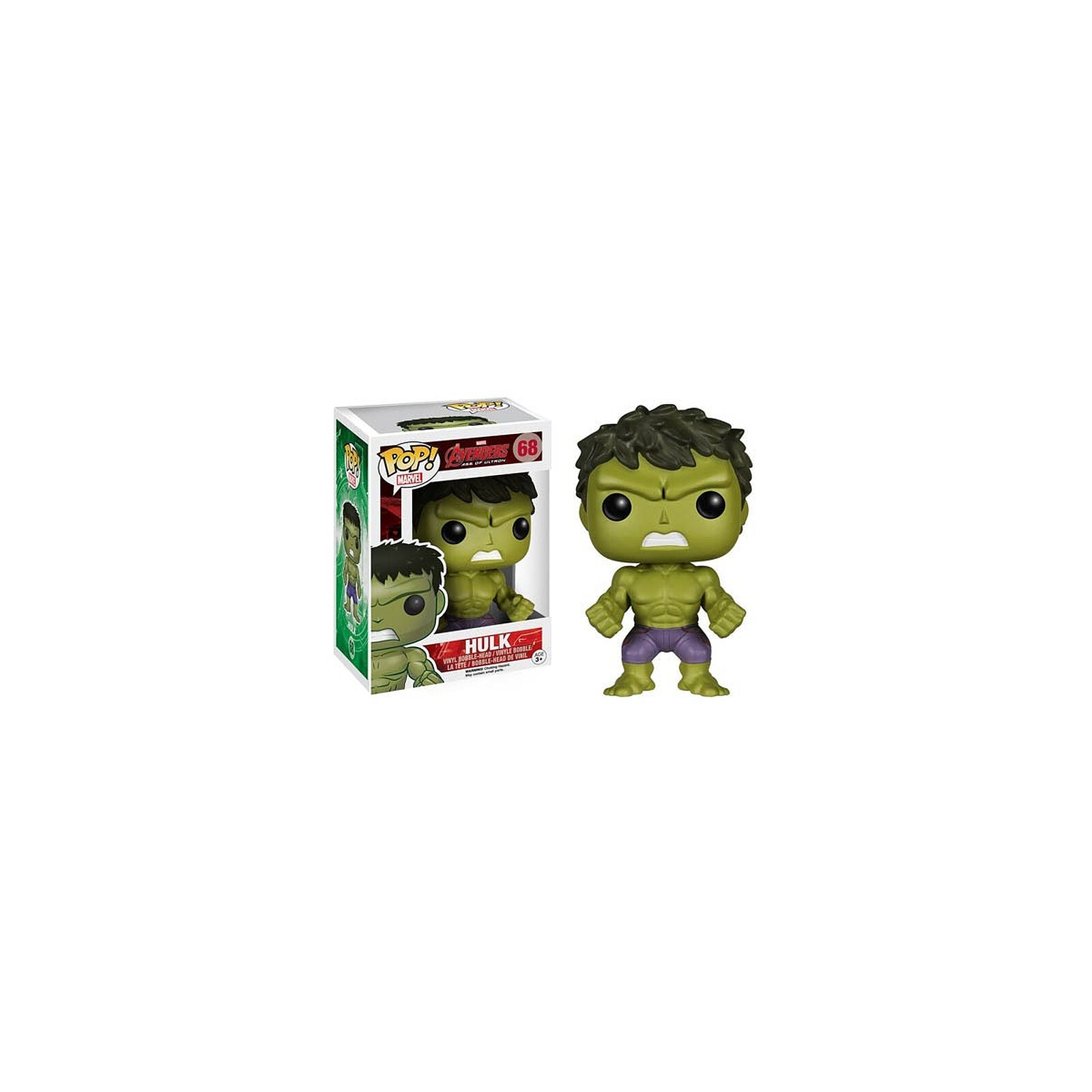 Avengers l'ère d'Ultron - Figurine POP! Bobble Head Hulk 10 cm - Figurines  - LDLC