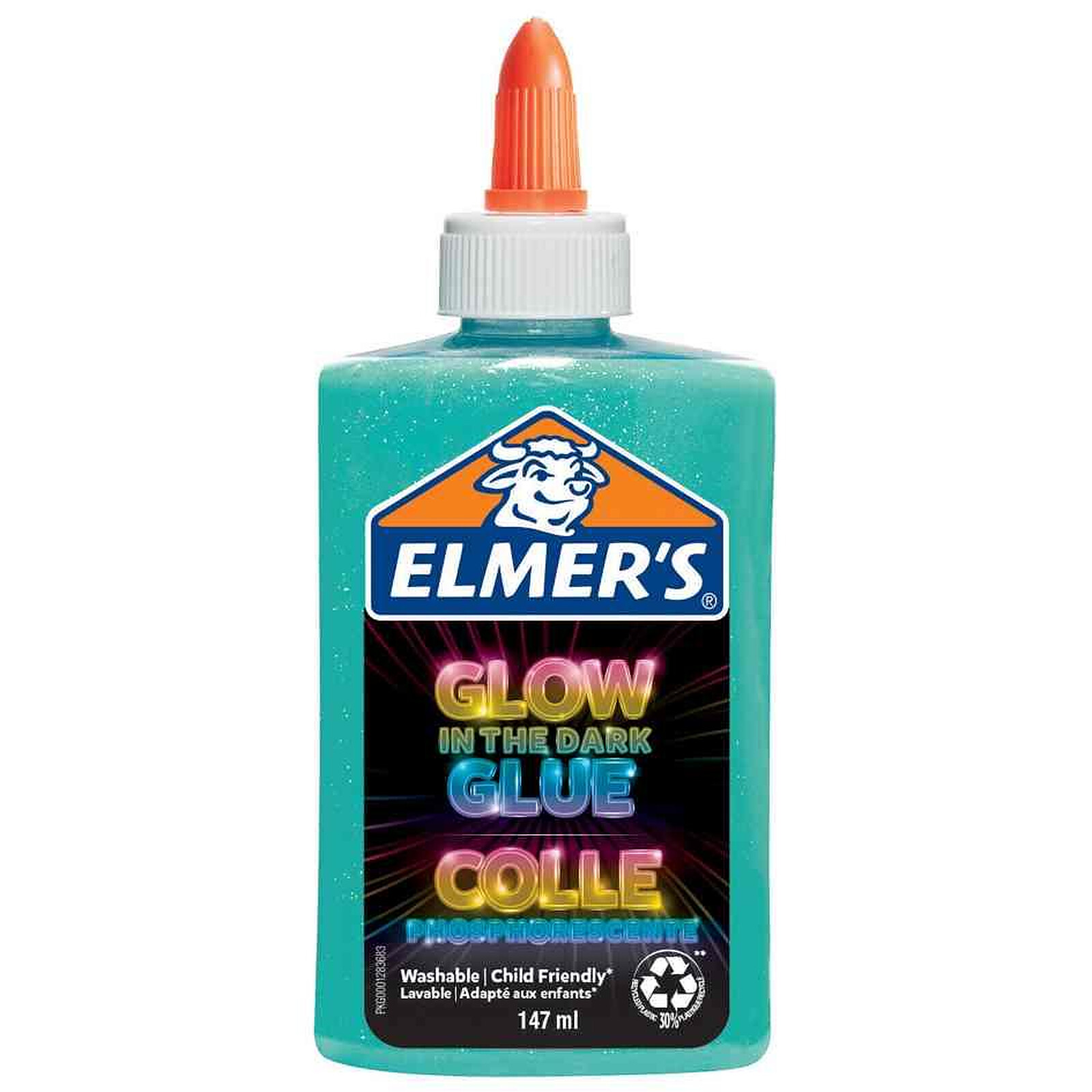 ELMER'S Colle liquide Glow in the Dark, 147 ml, bleu - Ruban adhésif & colle  - LDLC