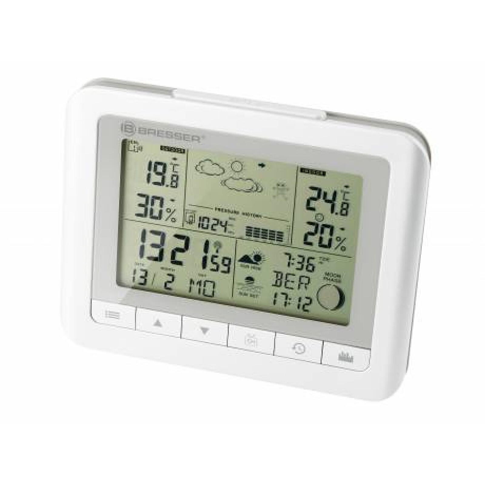 Thermomètre hygromètre digital intérieur noir - Otio - Station Météo - LDLC