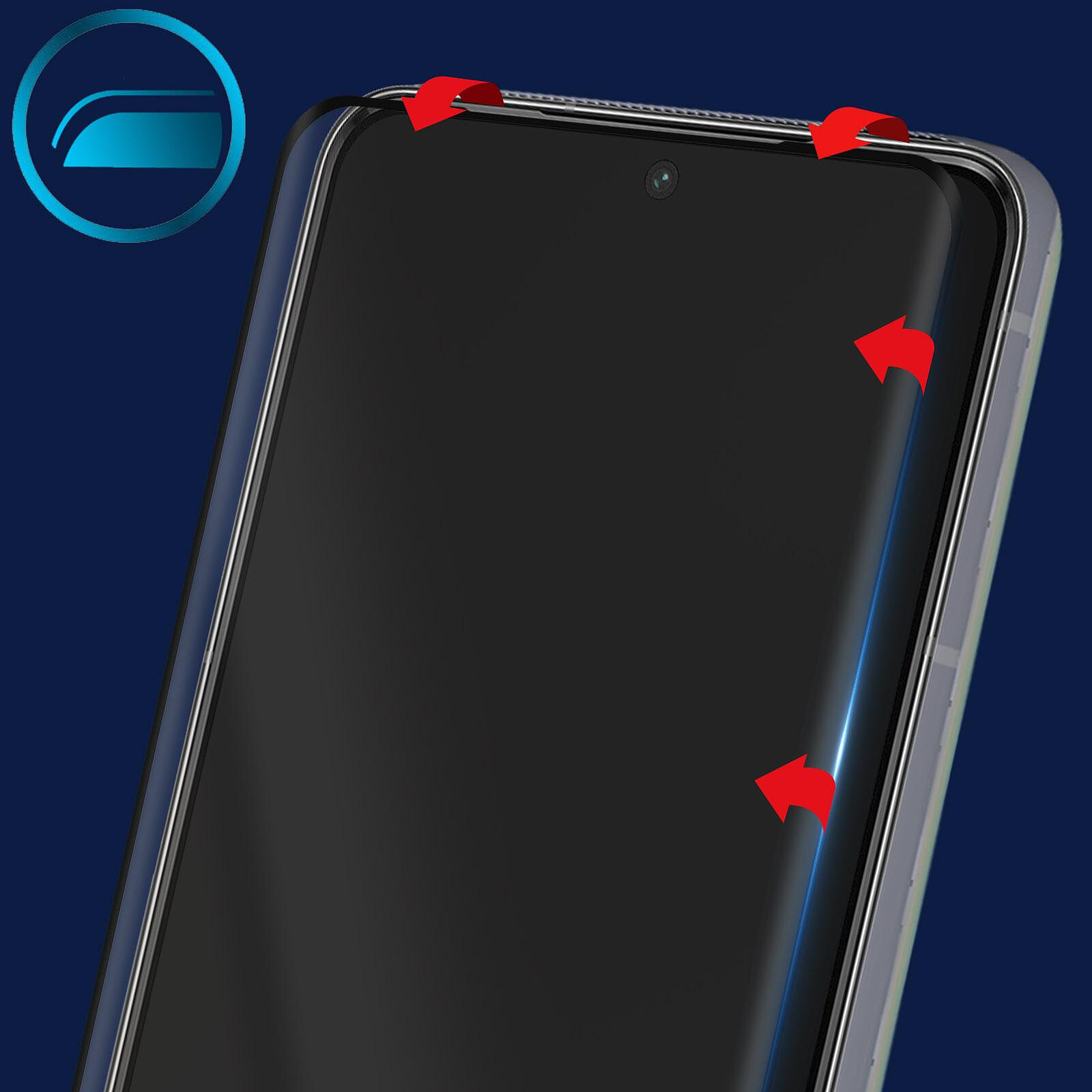 Verre trempé incurvé QDOS Pour Samsung Galaxy S21 Ultra