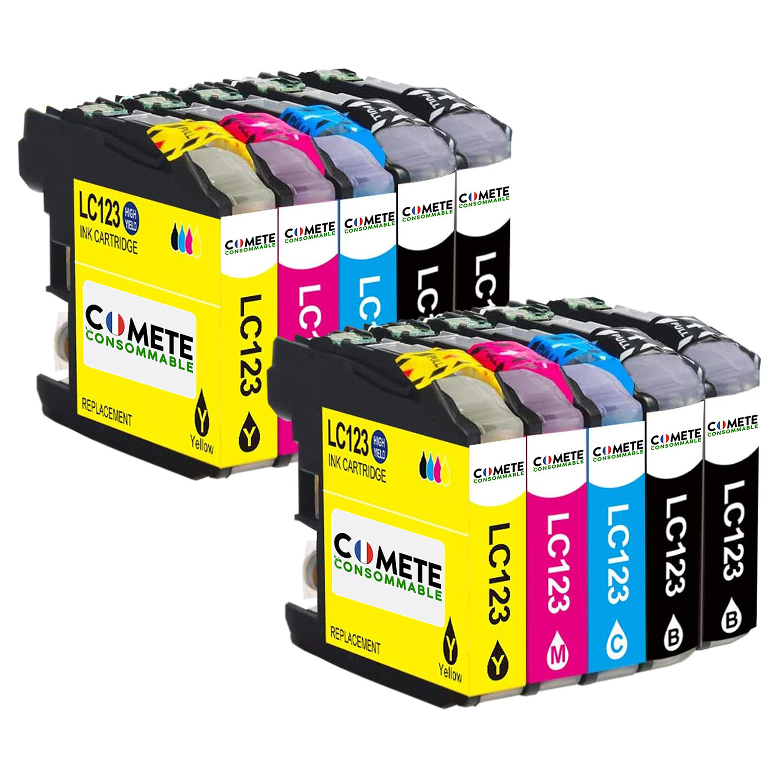 5 Cartouches Compatibles 525XL 526XL pour imprimantes Canon PIXMA PGI-525  CLI-526 - 1 Pack - Cartouche imprimante - LDLC