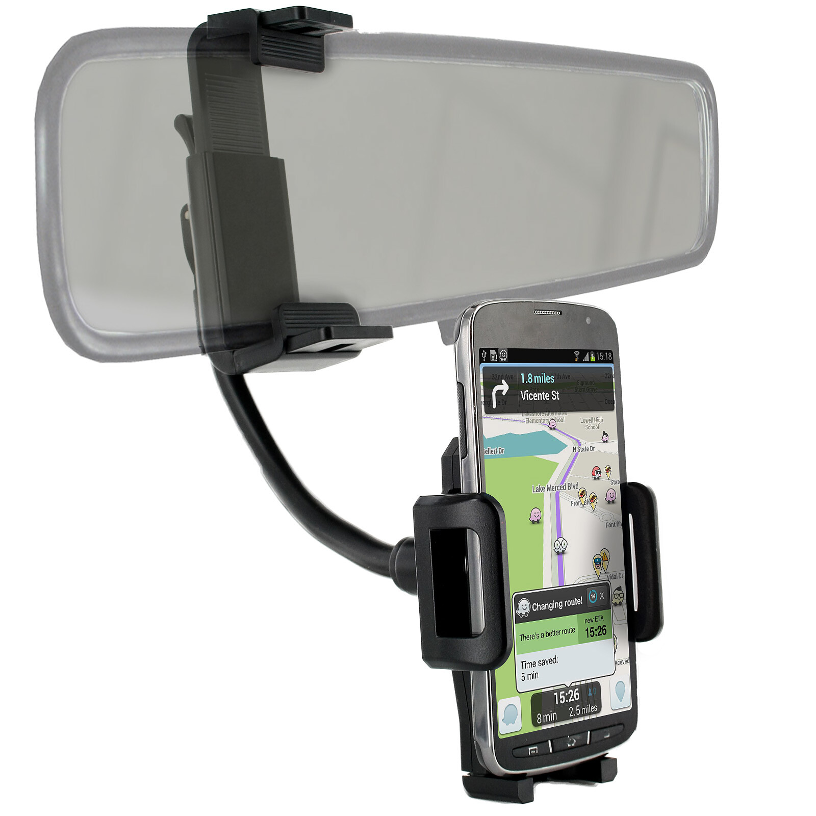 Avizar Support Voiture Smartphone Fixation Rétroviseur Bras extensibles - Support  voiture - LDLC