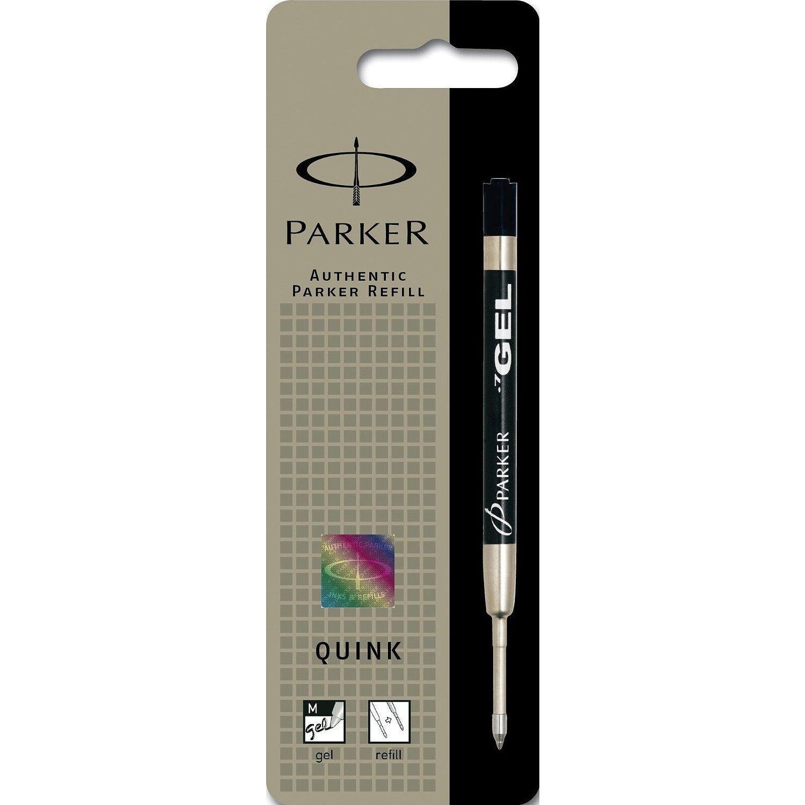 PARKER Recharge pour stylo bille encre gel Z46 Pointe moyenne noir - Stylo  & feutre - LDLC