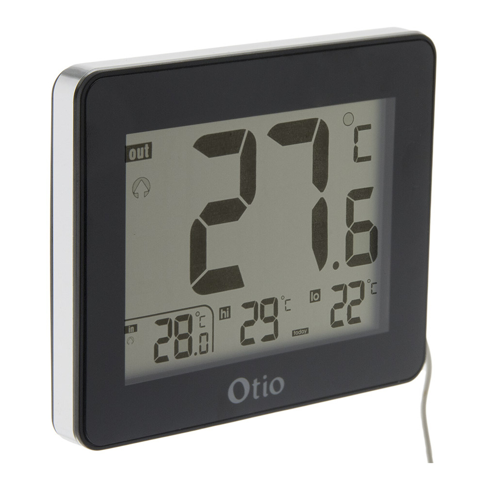 Thermomètre intérieur/extérieur en usine avec l'horloge - Chine