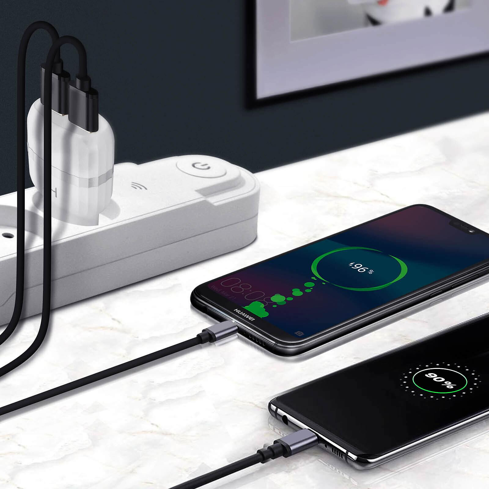 Avizar Chargeur Batterie Universel Smartphone Indicateur LED + Entrée USB -  Blanc - Chargeur téléphone - LDLC