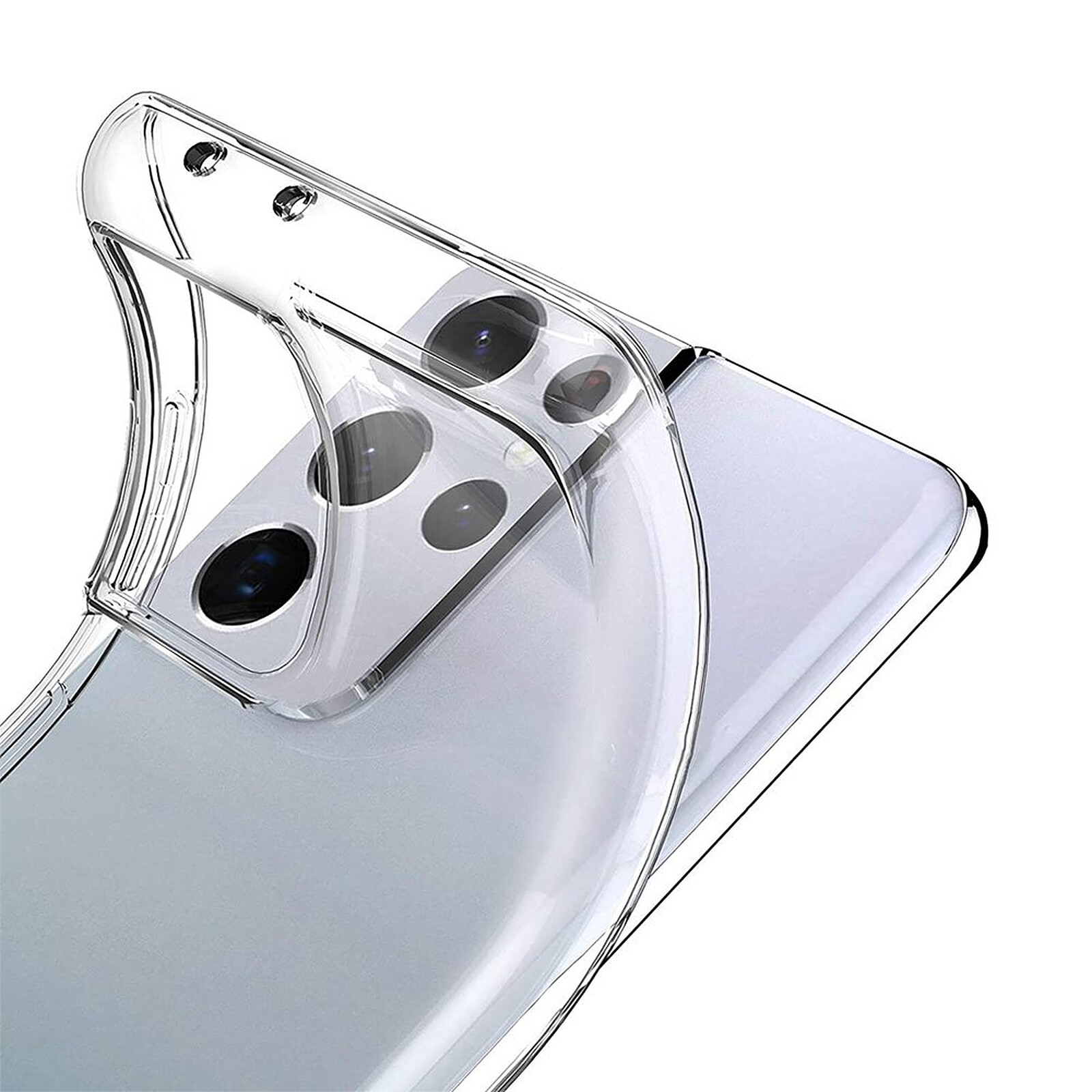 Evetane Coque Samsung Galaxy S21 Ultra 5G Antichoc Silicone + 2 Vitres en verre  trempé Protection écran - Coque téléphone - LDLC