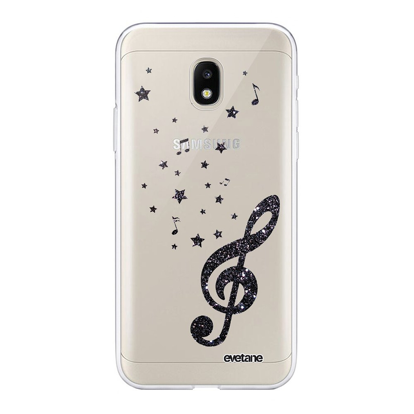 Evetane Coque Samsung Galaxy J3 17 Transparente Note De Musique Tendance Coque Telephone Evetane Sur Ldlc