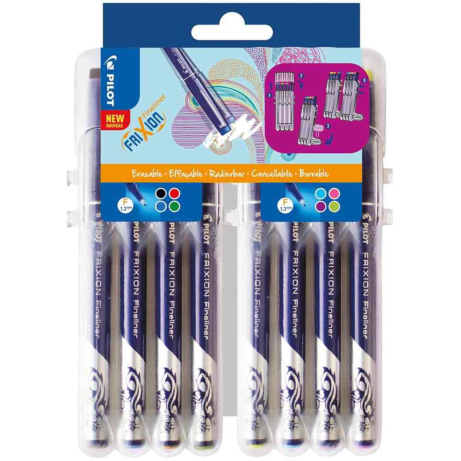 STYLO FRIXION FINELINER EFFACABLE POINTE FINE