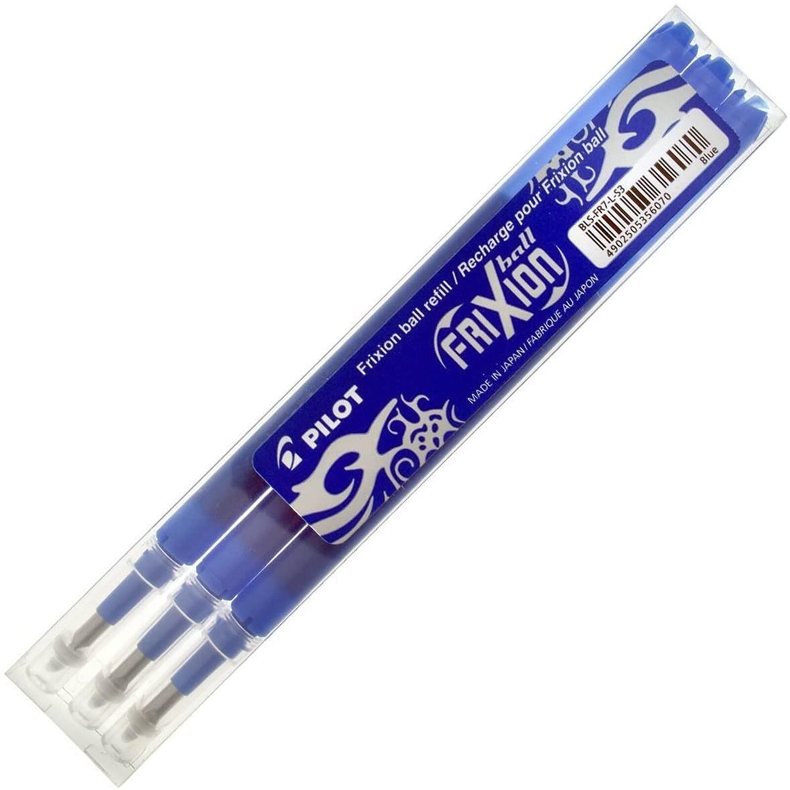 Etui de 3 recharges pour stylo Frixion pointe fine bleu