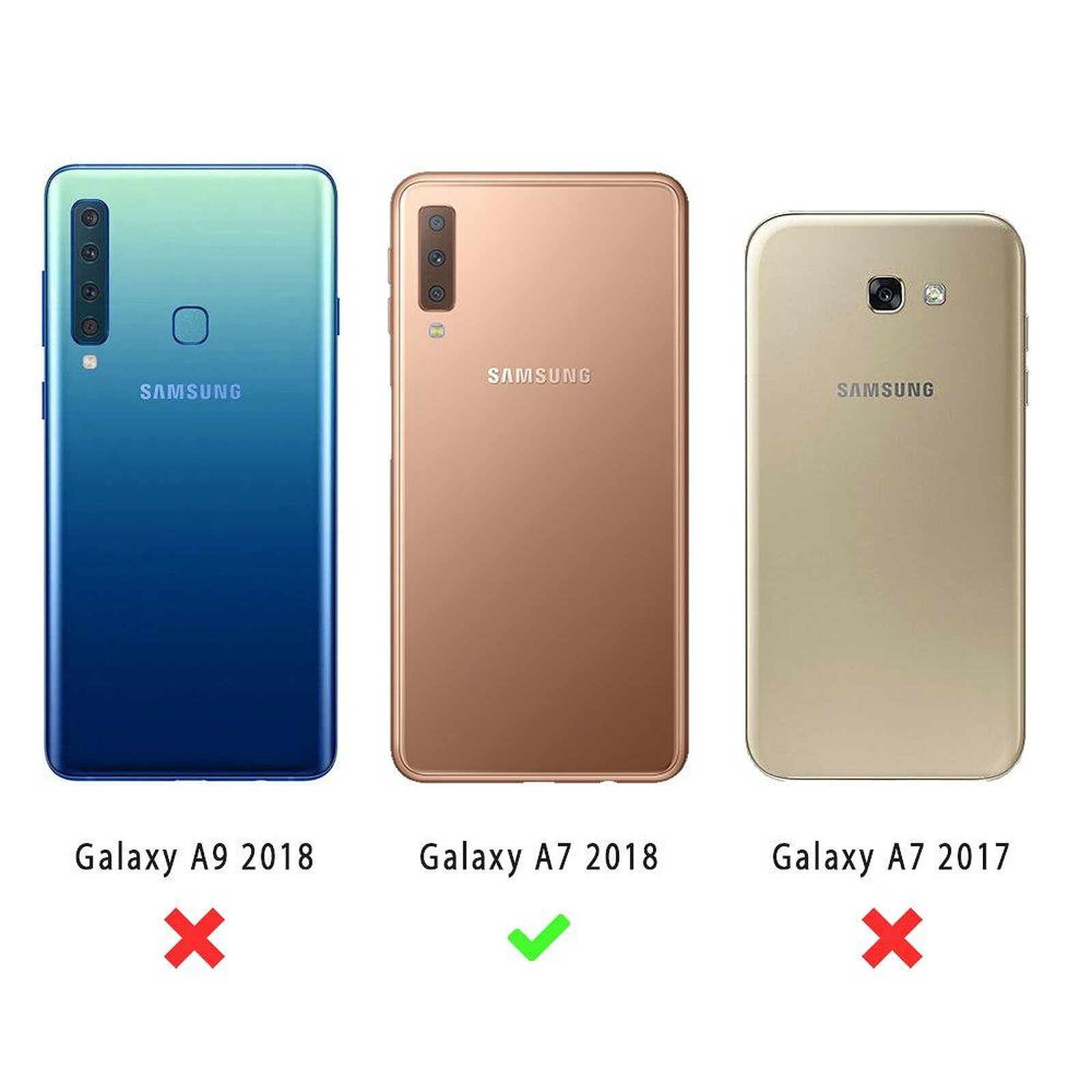 EVETANE Coque Samsung Galaxy A7 2018 360 intégrale transparente Vers l'infini et l'au delà Tendance