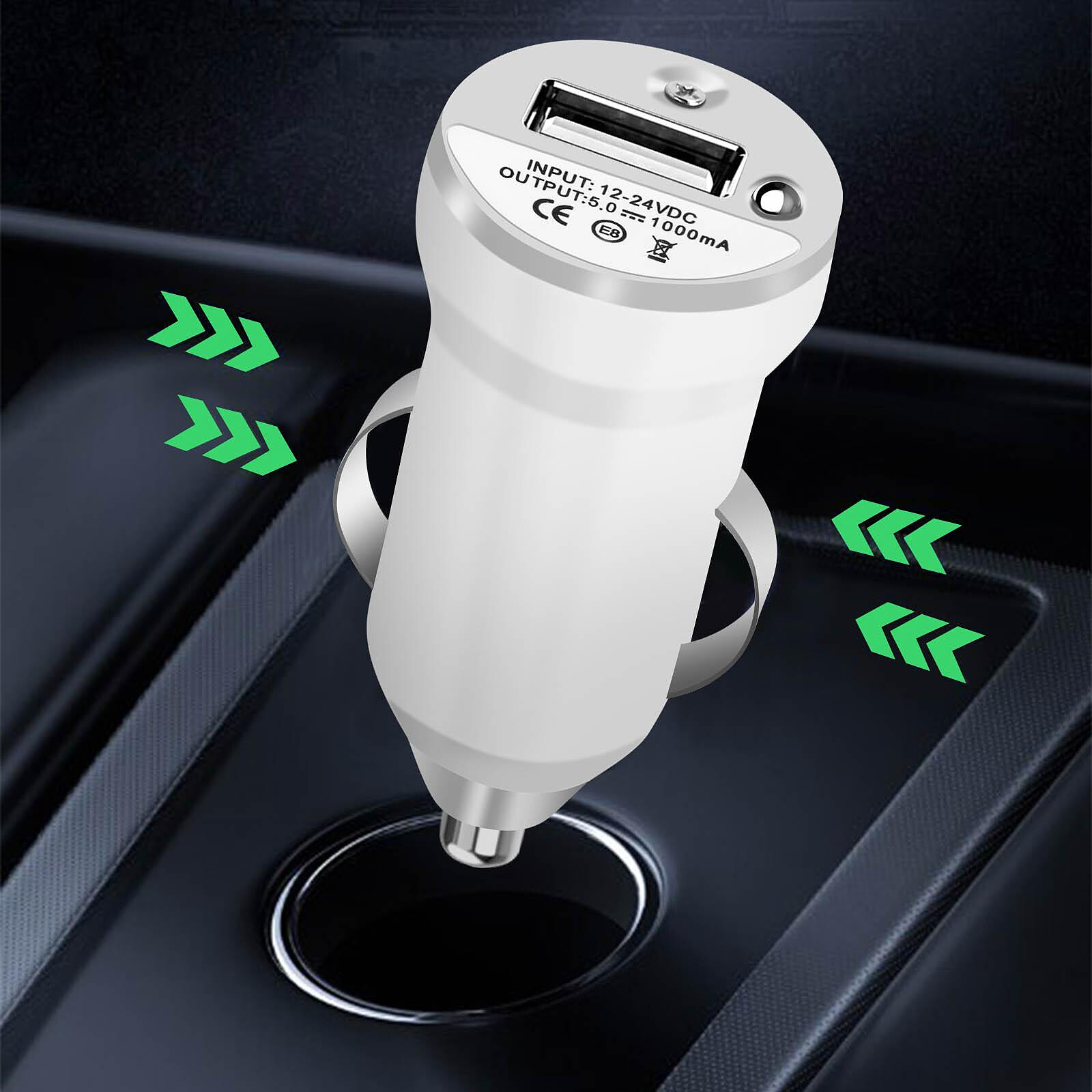 Avizar Chargeur voiture Smartphone Allume-cigare Port USB Indicateur LED -  Noir - Chargeur allume-cigare - LDLC