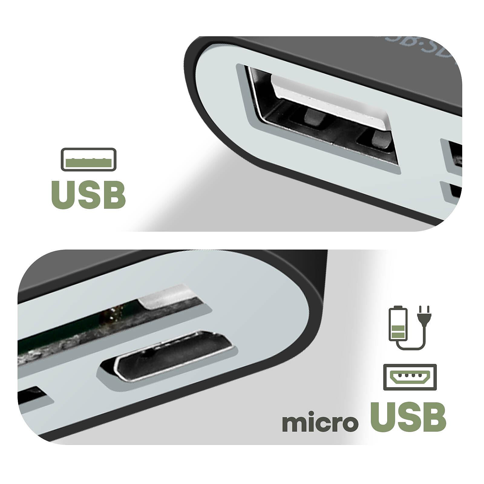 Type C vers lecteur de carte SD OTG câble USB adaptateur micro SD