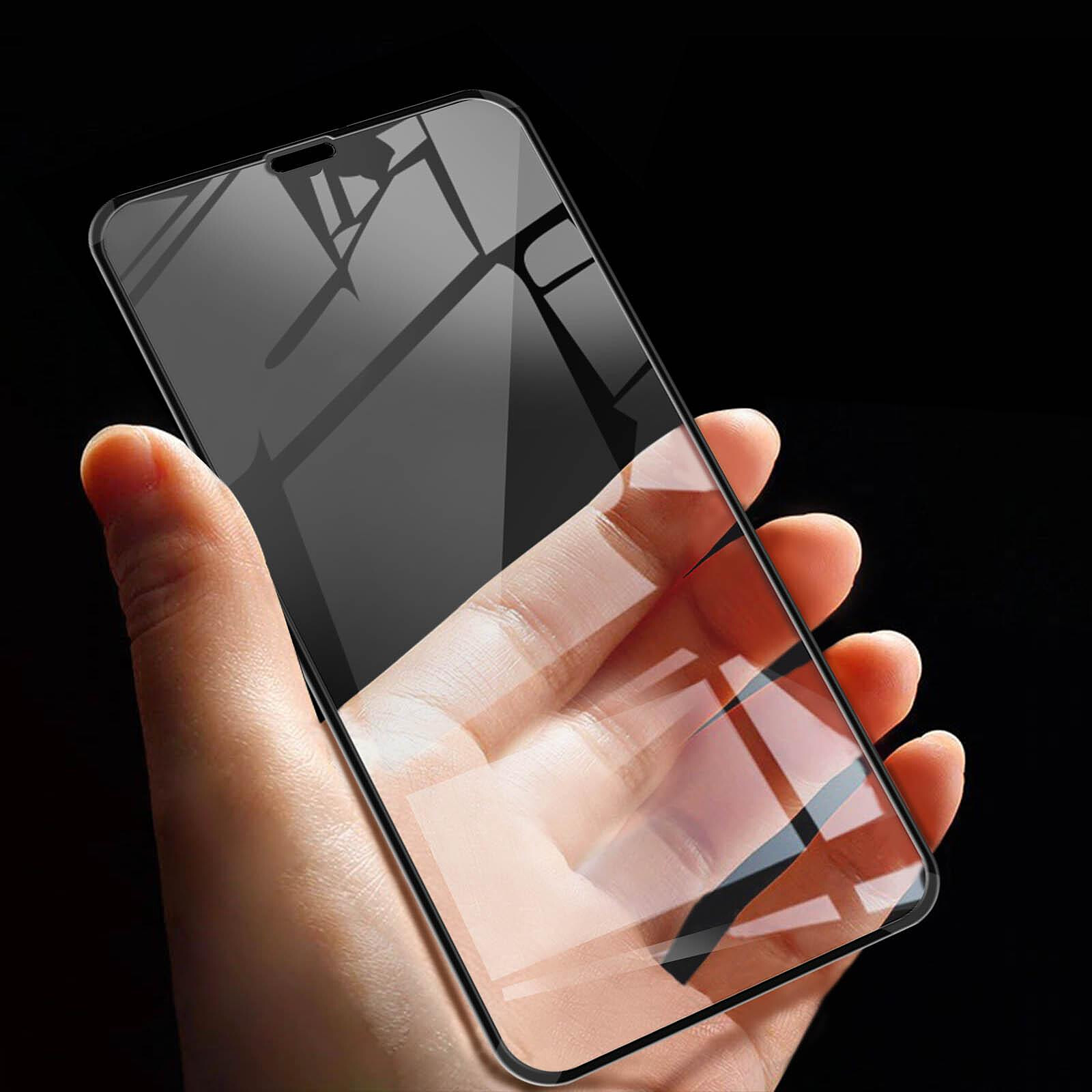 Film iphone xr protection écran verre trempé bords biseautés contour noir  GLASS-FULKOV-BK-XR - Conforama