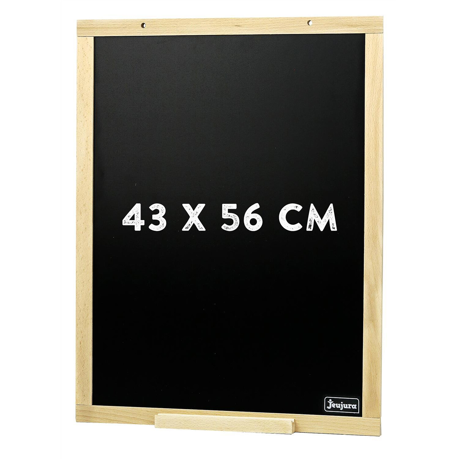 Grand tableau noir pour craie avec cadre en bois - 90 x 60 cm