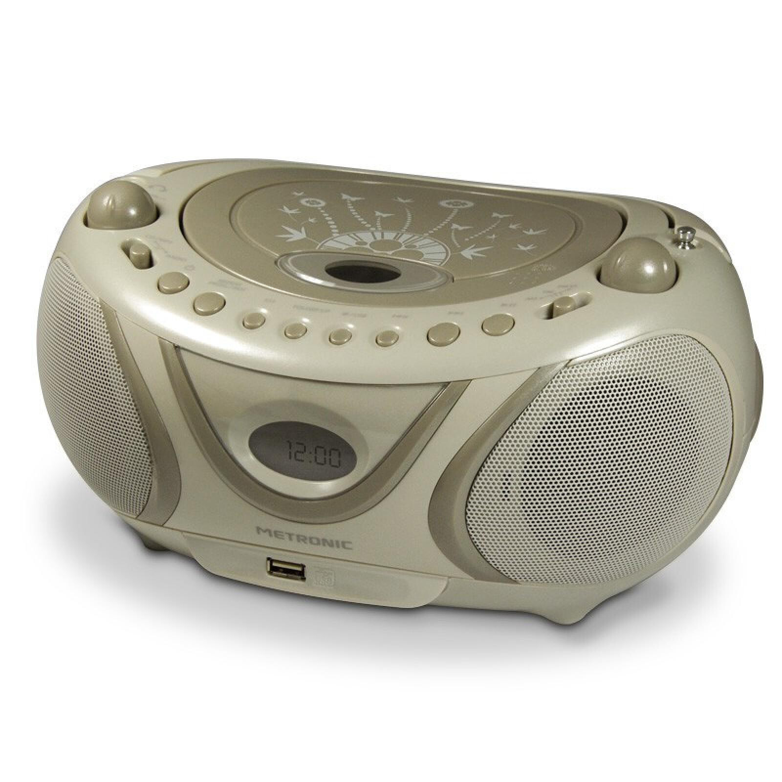 Metronic 477408 - Lecteur CD MP3 enfant avec port USB - rose clair - Radio  & radio réveil - LDLC