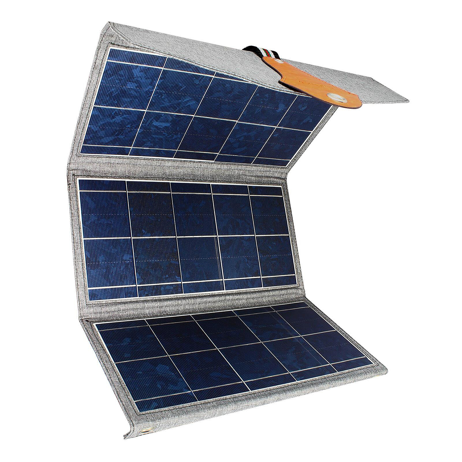 Rsesun Chargeur solaire 27 000 mAh - Avec 4 panneaux solaires et sorties  USB C - Batterie externe étanche pour téléphone portable et lampe de poche  - Pour smartphones en plein air