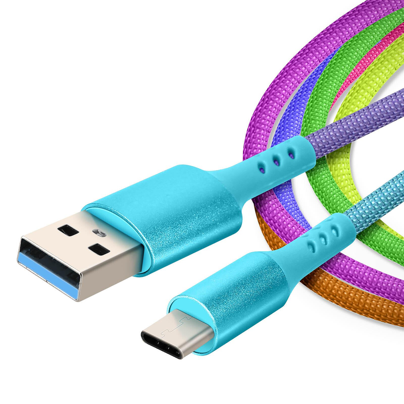 Câble tressé Multicolor USB-C