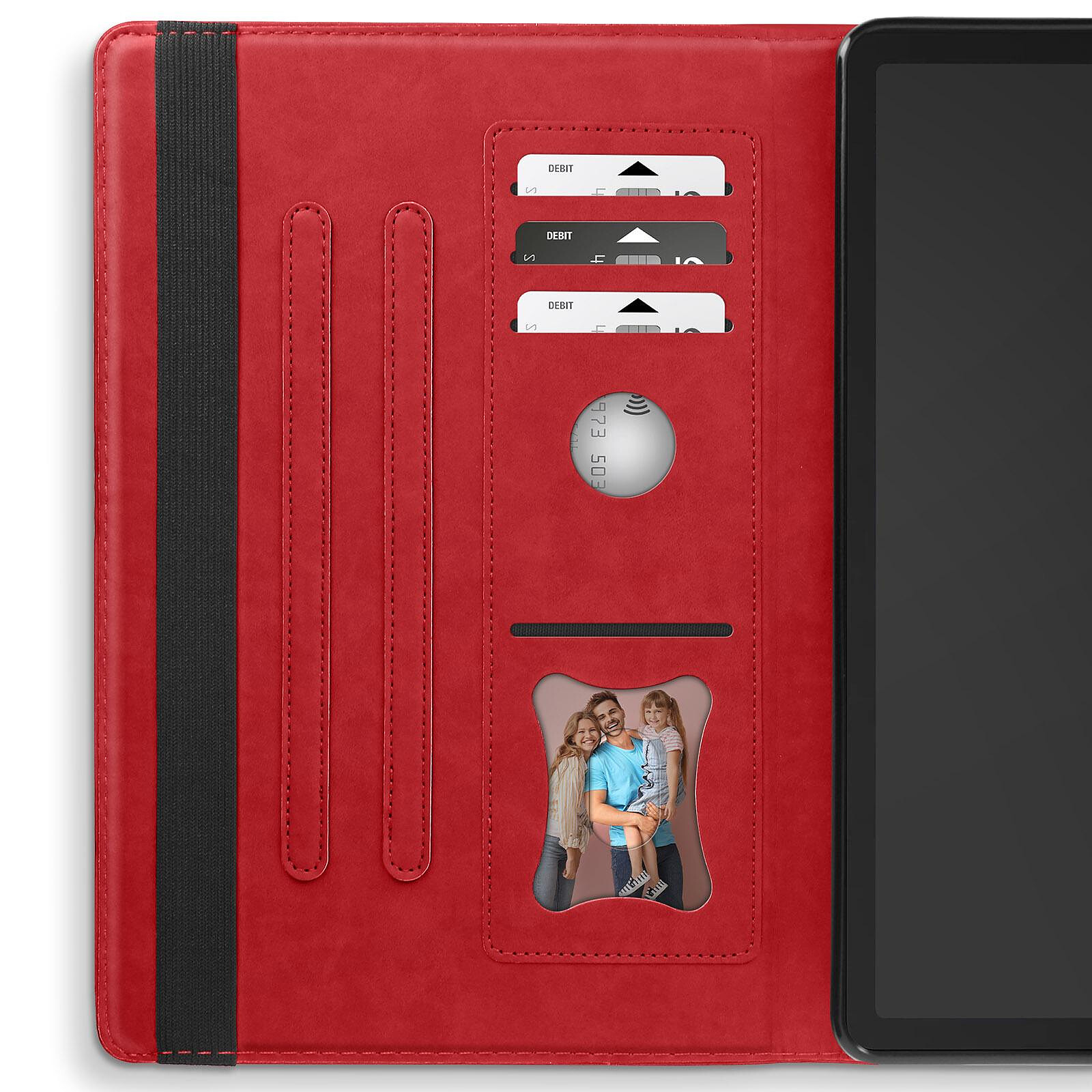 Avizar Étui folio pour Lenovo Tab M10 Plus Gen 3 Support rotatif Paysage  Portrait [marque_prorduit ] rouge - Etui tablette - LDLC