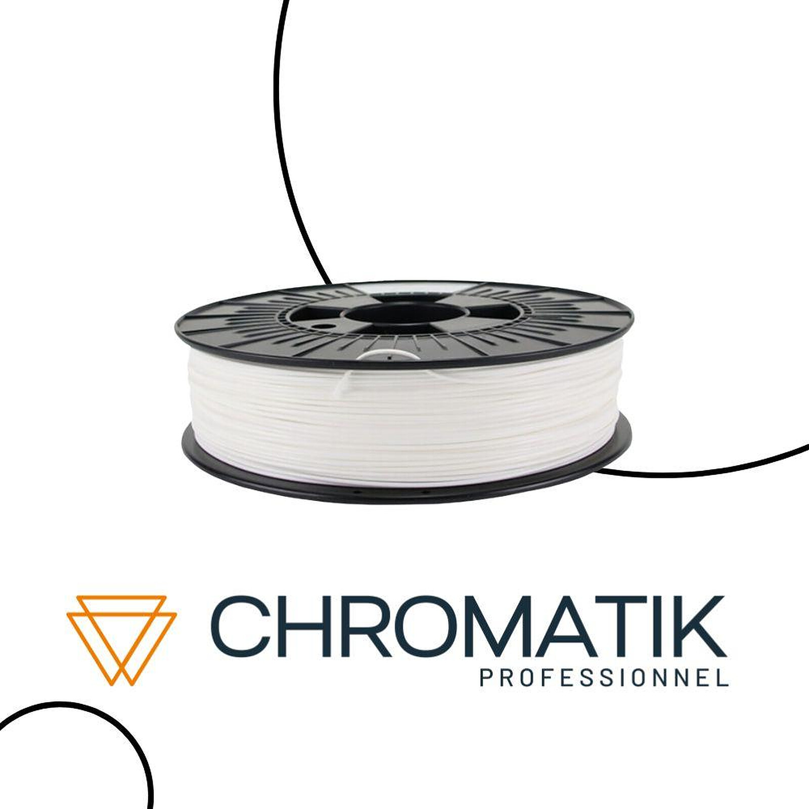 Bobine filament Premium PLA Noir 1.75 mm 1 kg - FormFutura