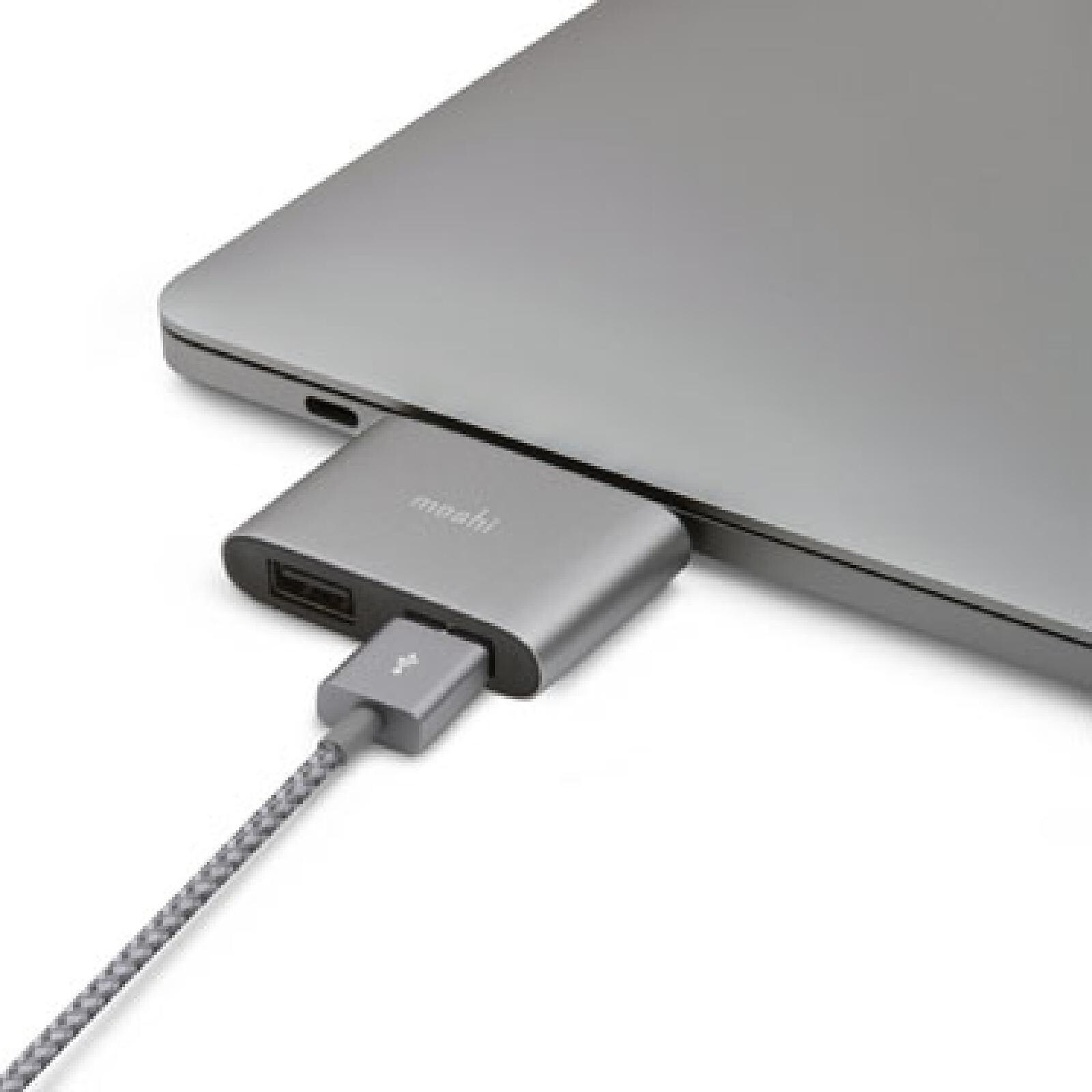 Moshi Adaptateur USB-C vers double USB Gris - Accessoires Apple - LDLC