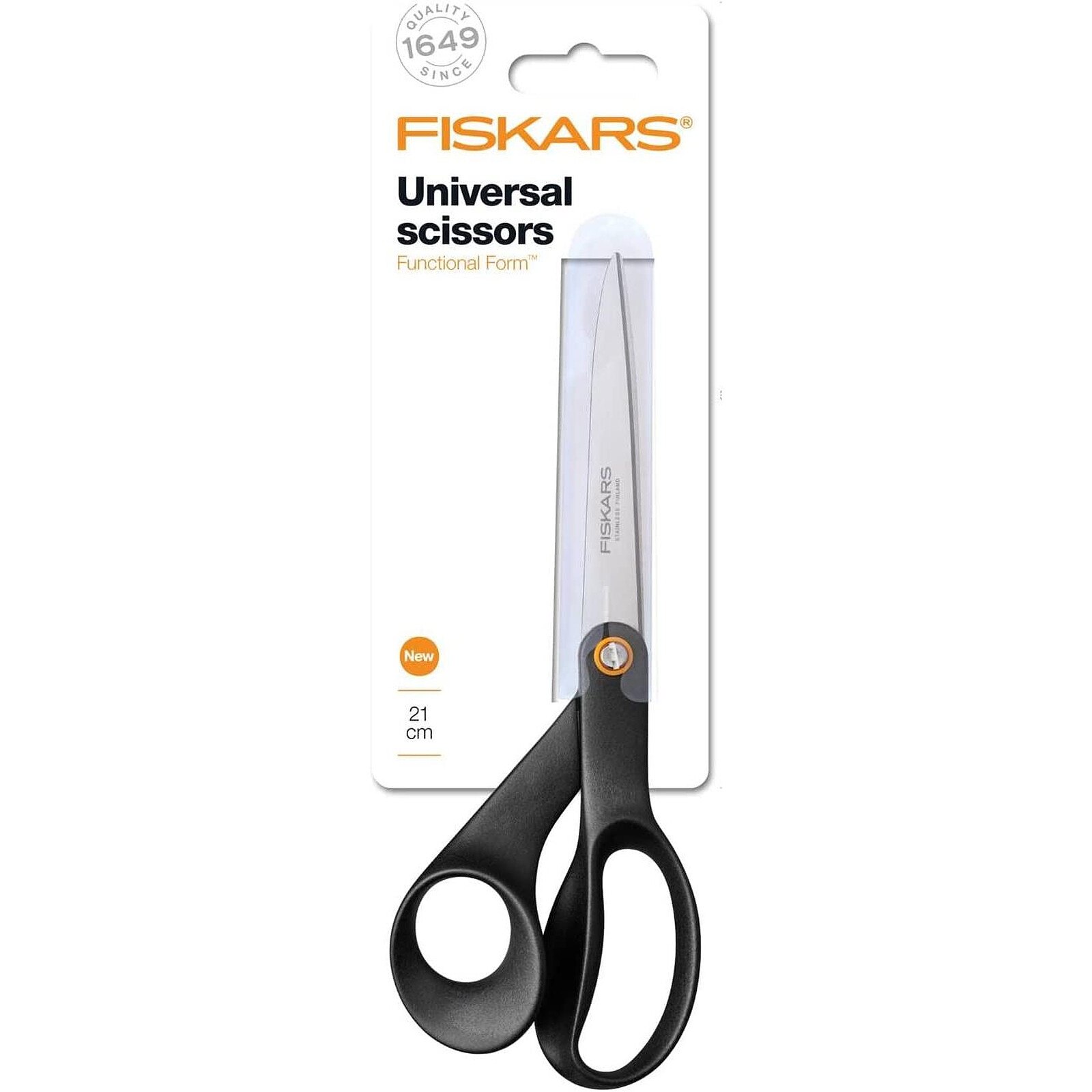 FISKARS Ciseaux Black Functional Form Universels, droitiers 21cm