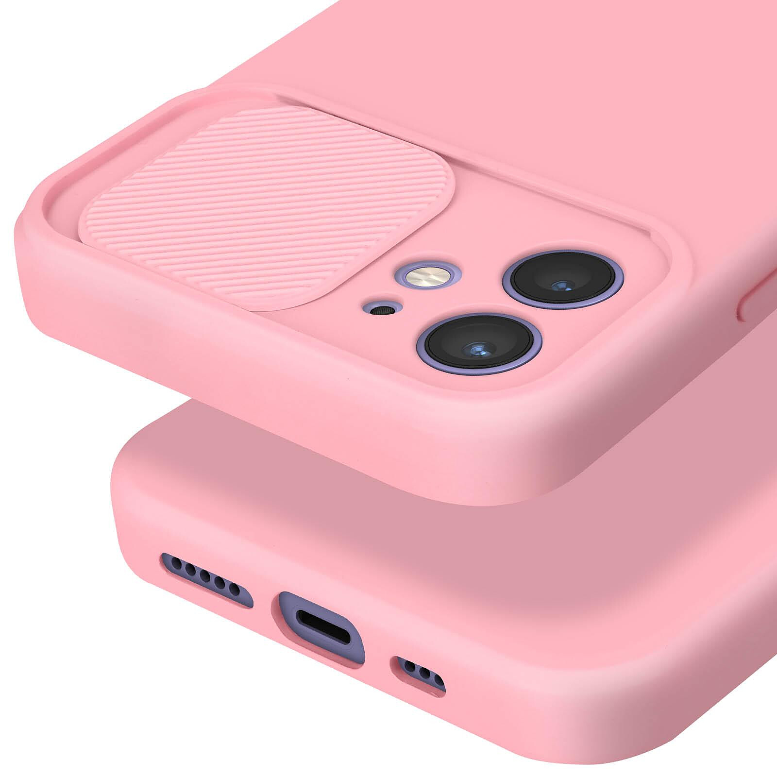 Avizar Coque Cordon pour iPhone 14 Plus Semi-rigide Lanière Tour du Cou  80cm rose - Coque téléphone - LDLC