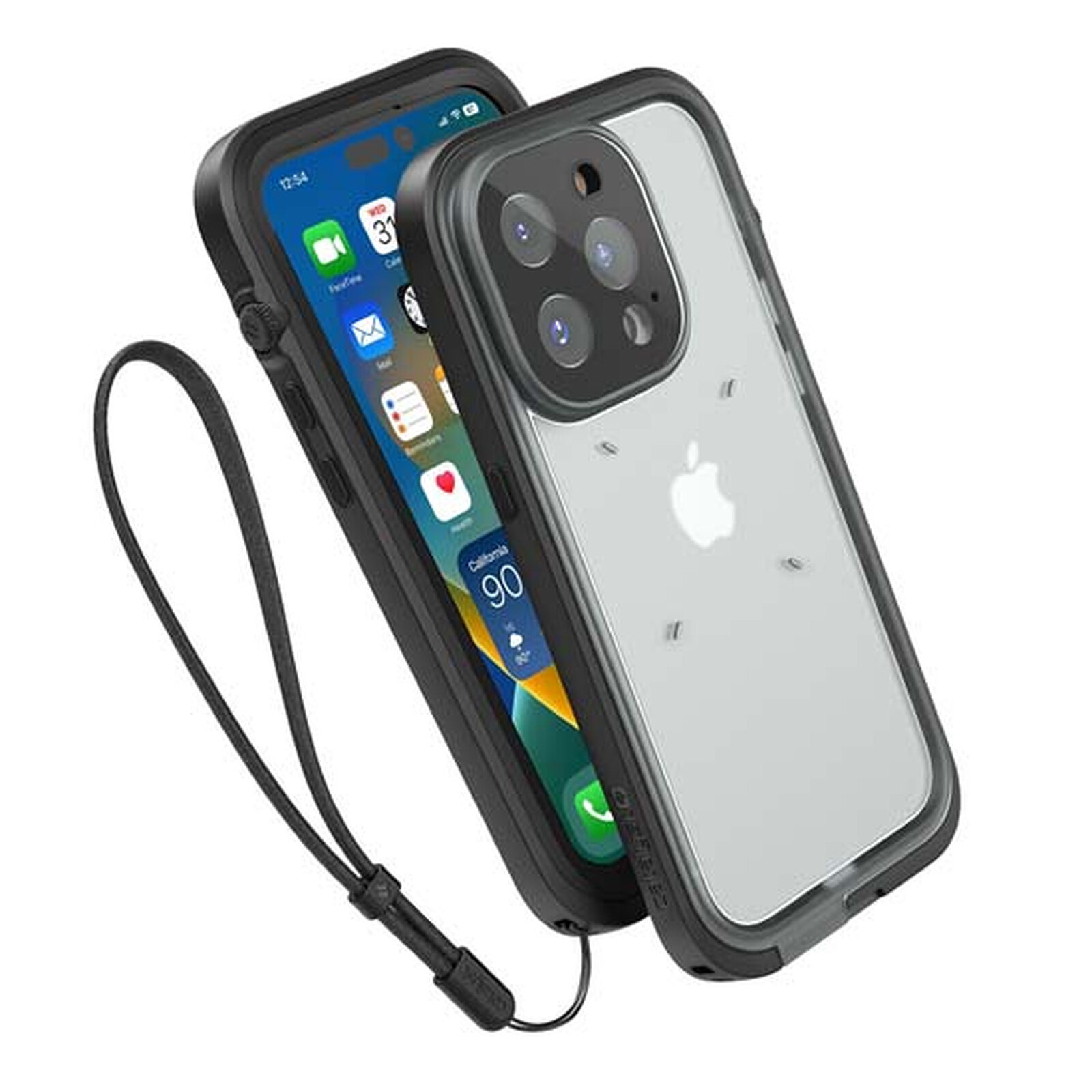 Coque MagSafe avec cache de caméra iPhone 14 Plus (noir) - Coque