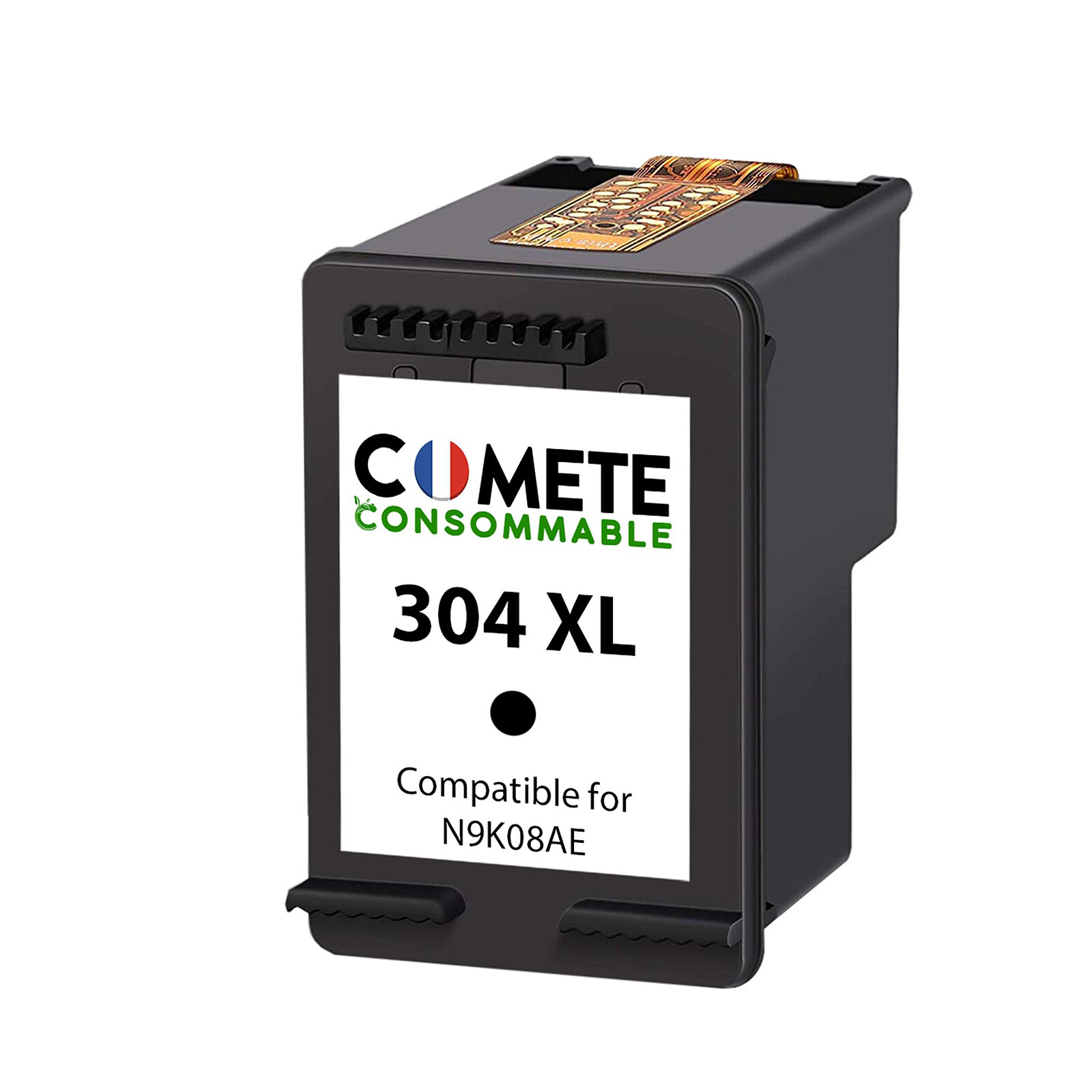 COMETE - 304XL - 1 Cartouche d'encre compatible avec HP 304 XL