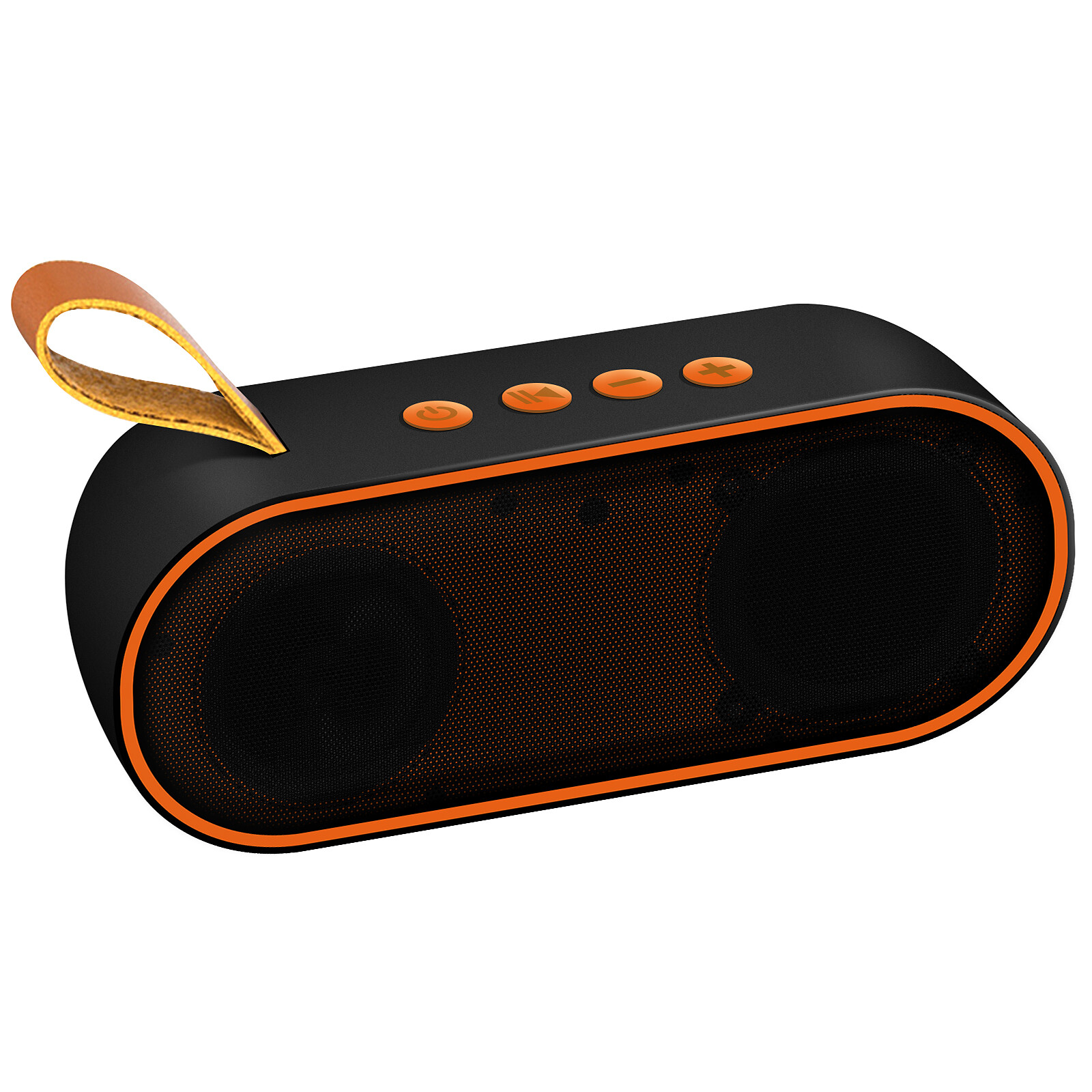 Avizar Enceinte Sans Fil Bluetooth 3W Autonomie 10h Entrée micro-SD Jack  3.5mm Orange - Enceinte Bluetooth - LDLC