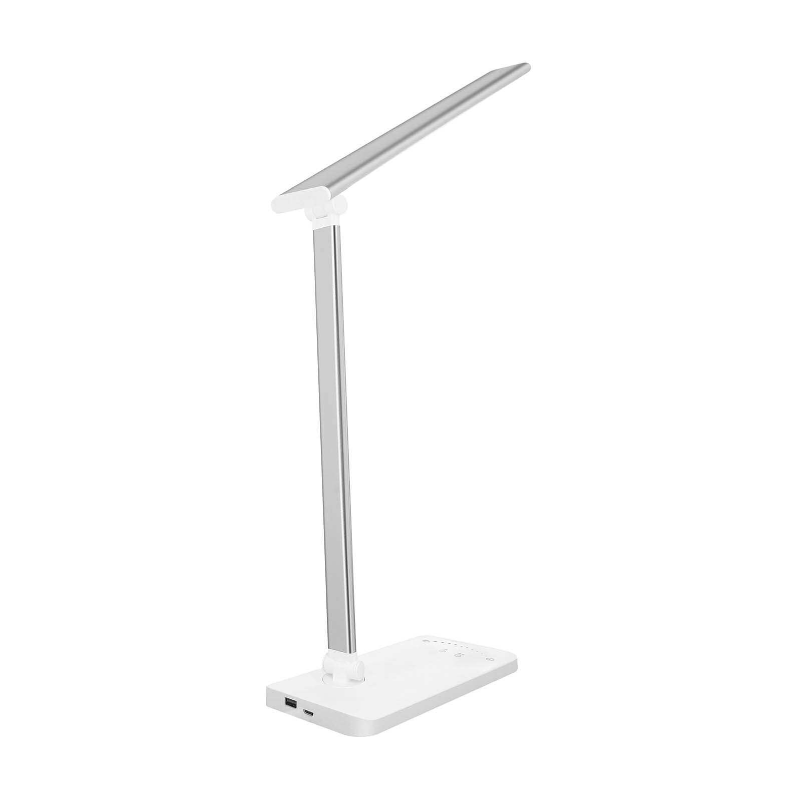 Lampe LED - connexion USB - pliable - blanc - lampe de bureau - lampe de  chevet 