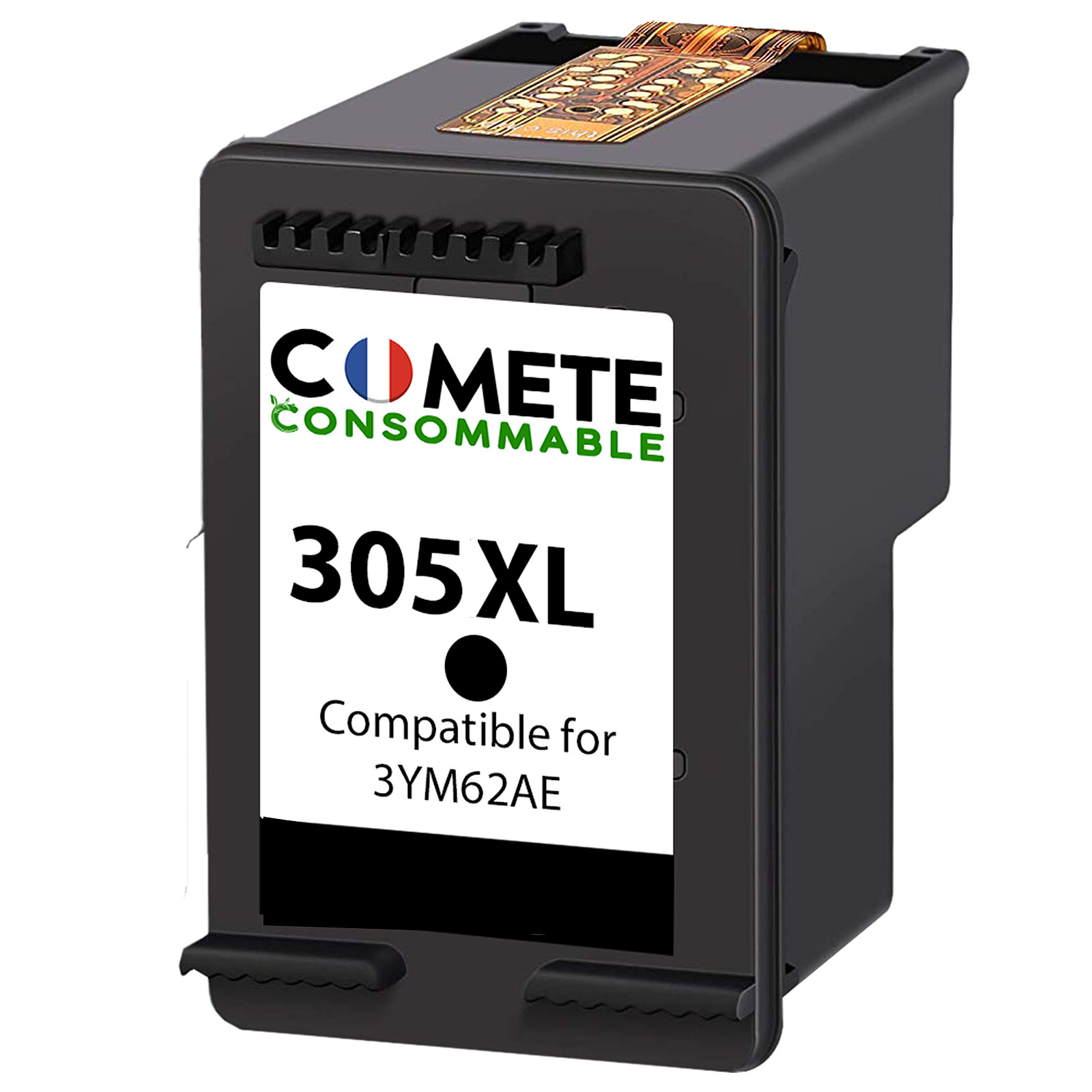 COMETE - 305XL - 1 cartouche compatible 305 XL pour Imprimante HP - Noir -  Marque française - Cartouche imprimante - LDLC
