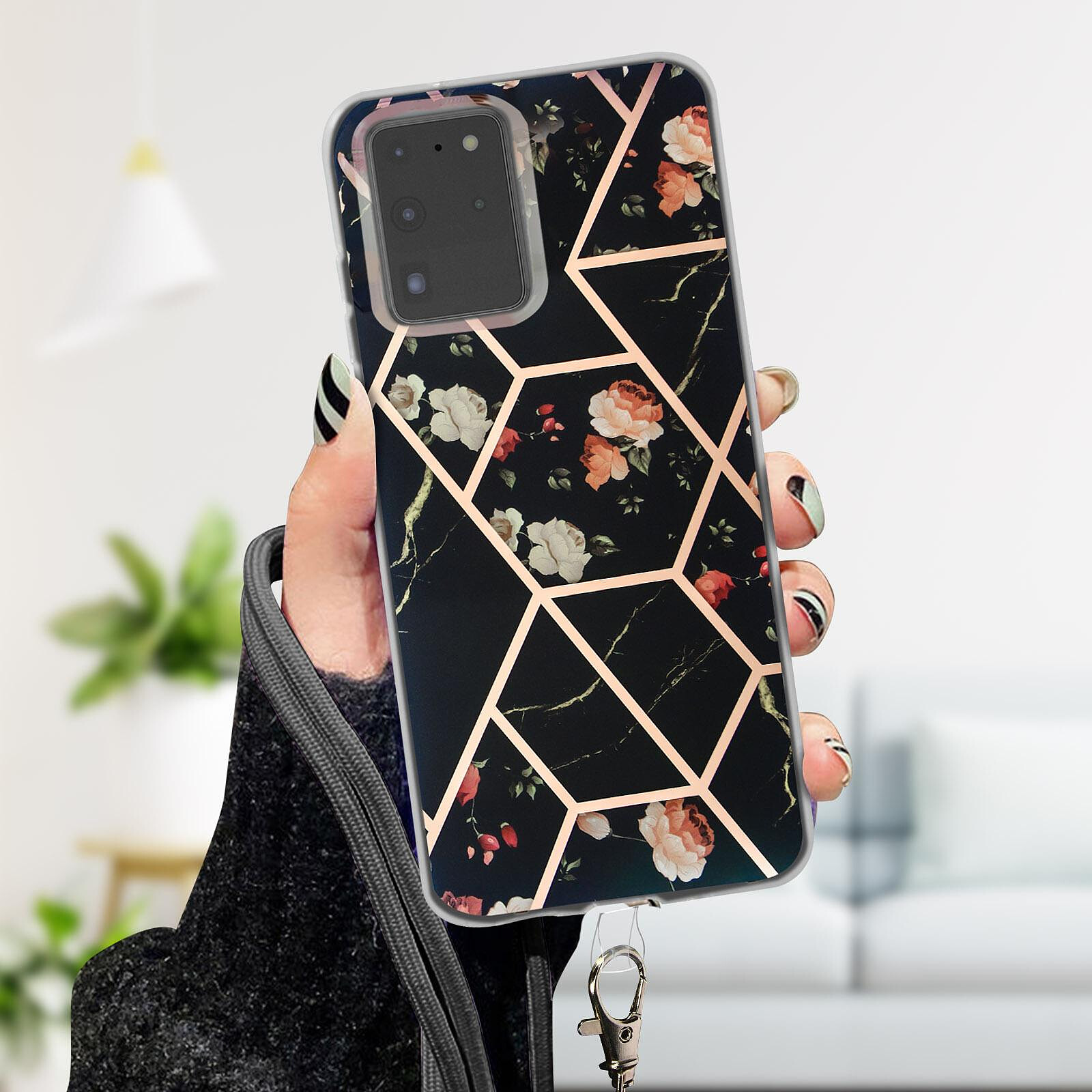 Avizar Coque Lanière pour Samsung Galaxy S20 FE Silicone Bumper Transparent  - Coque téléphone - LDLC