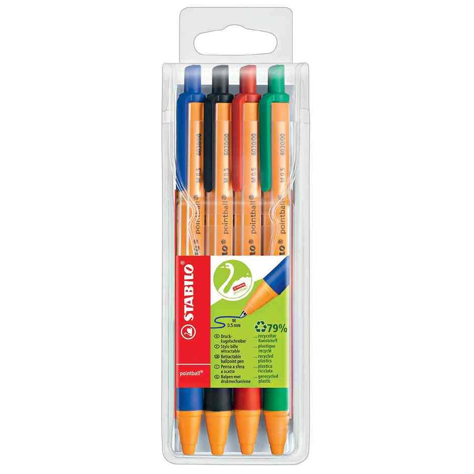 Pochette de 10 stylos feutres STABILO Point 88 couleurs assorties