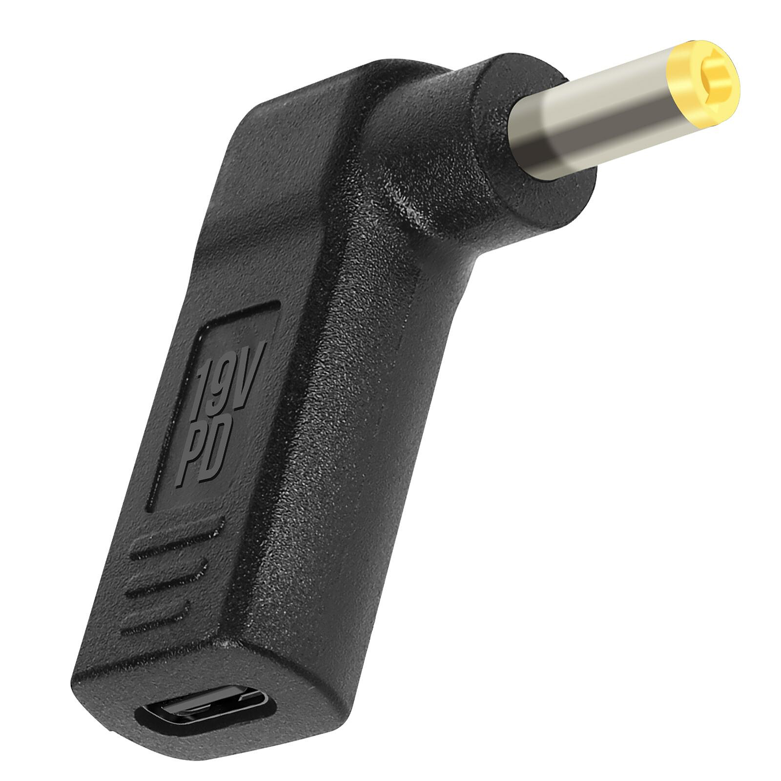 Avizar Adaptateur de Charge coudé USB-C vers DC 5.5 x 2.5mm - Câble &  Adaptateur - LDLC