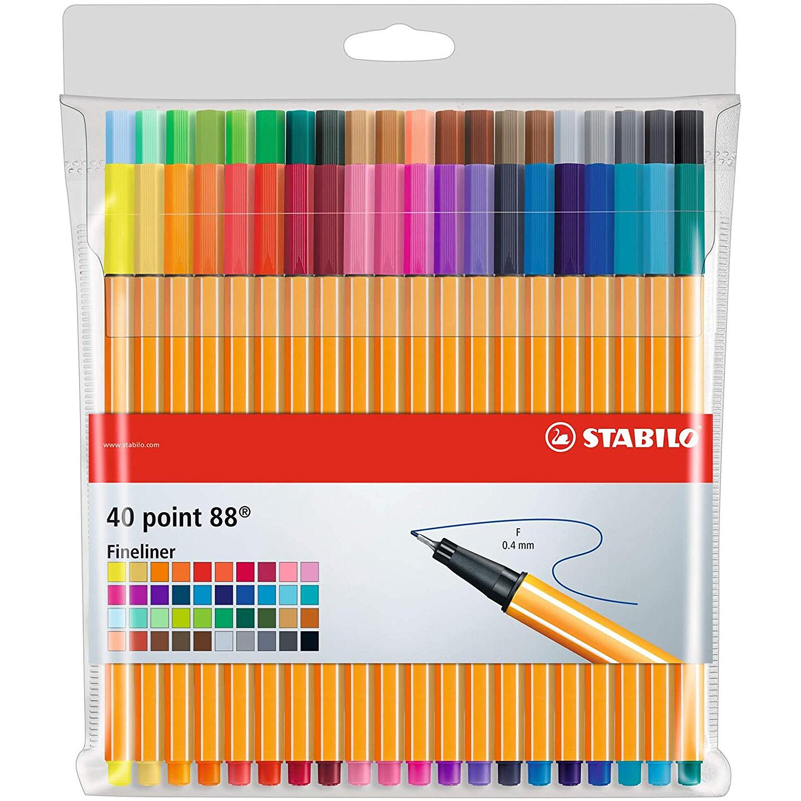 Stylo feutre pointe fine - STABILO point 88 Mini - Pochette x 12 mini  stylos feutres - Coloris assortis : : Fournitures de bureau