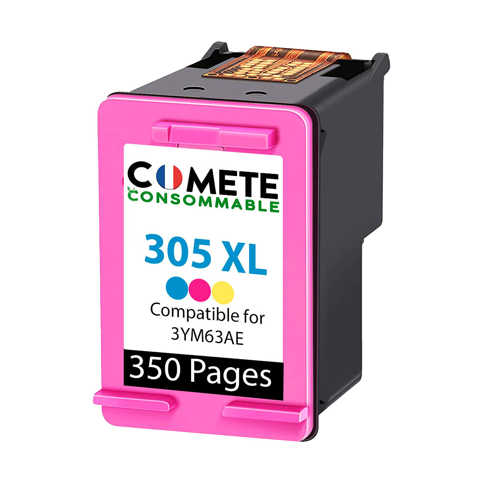 COMETE - 305XL - 1 cartouche compatible 305 XL pour Imprimante HP - Couleur  - Marque française - Cartouche imprimante - LDLC