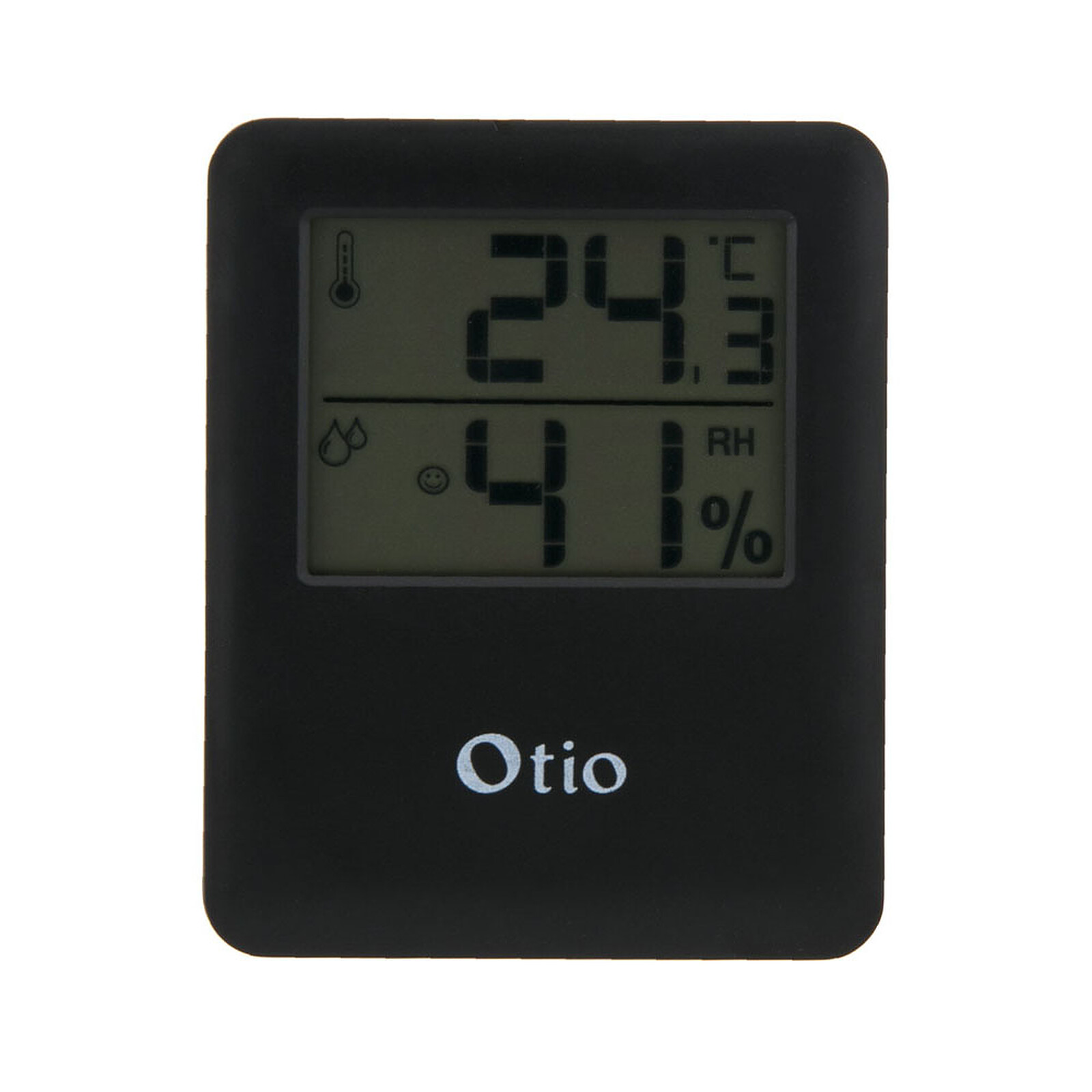 Thermomètre / Hygromètre intérieur magnétique - Noir - Otio - Station Météo  - LDLC
