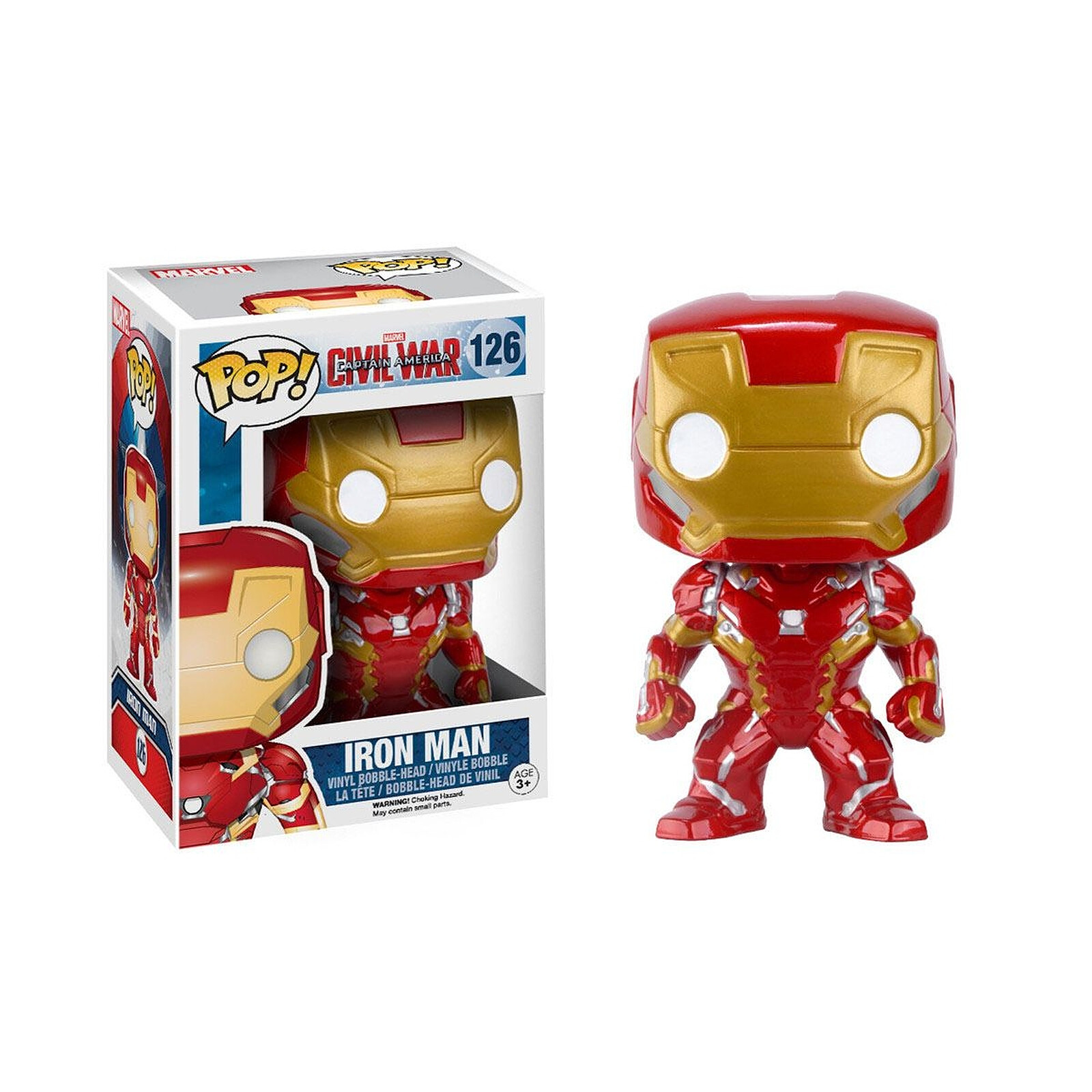 Captain America Civil War - Figurine POP! Bobble Head Iron Man 10 cm -  Figurines - LDLC